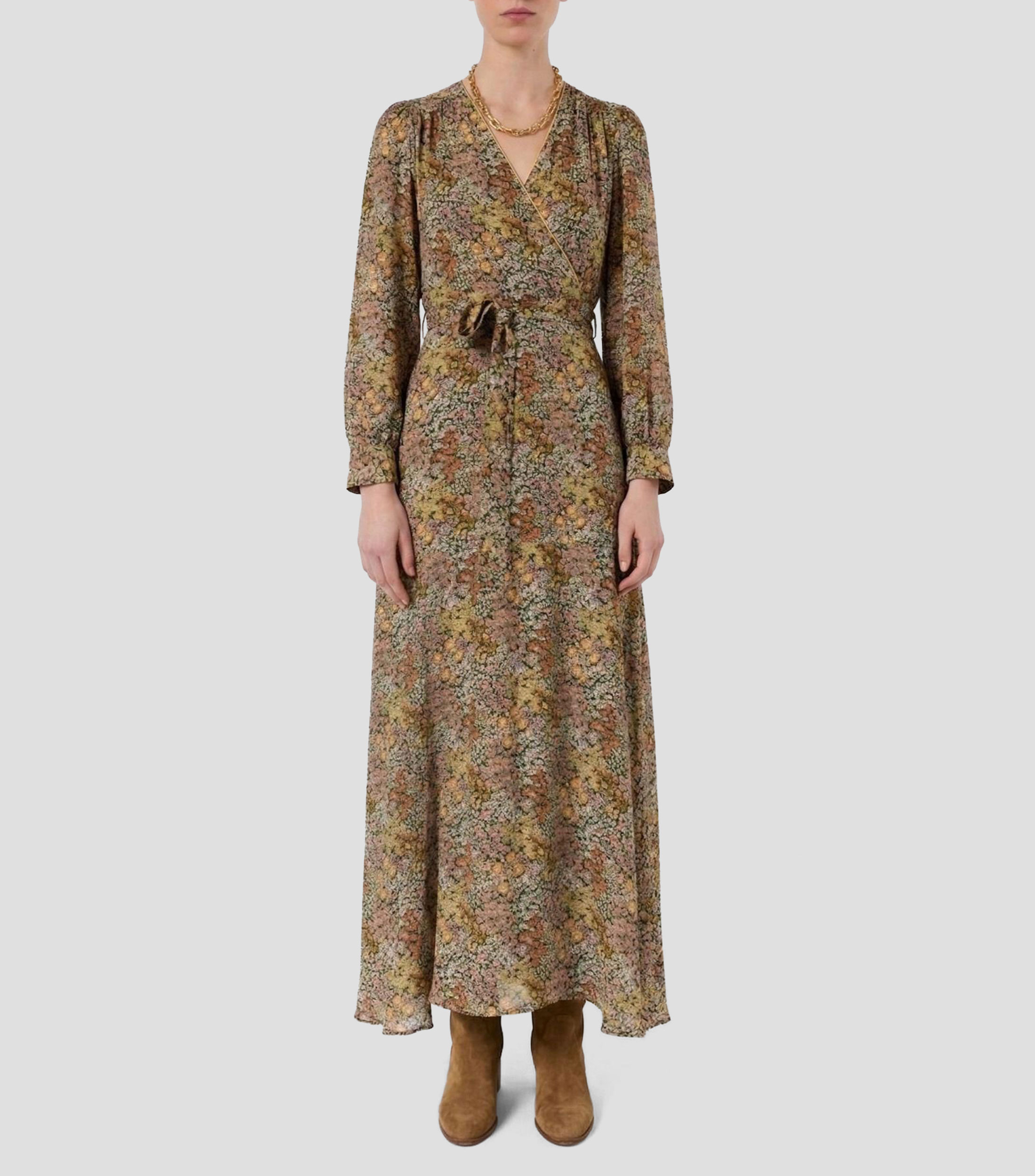 Vestido largo manga larga fantasía Mujer