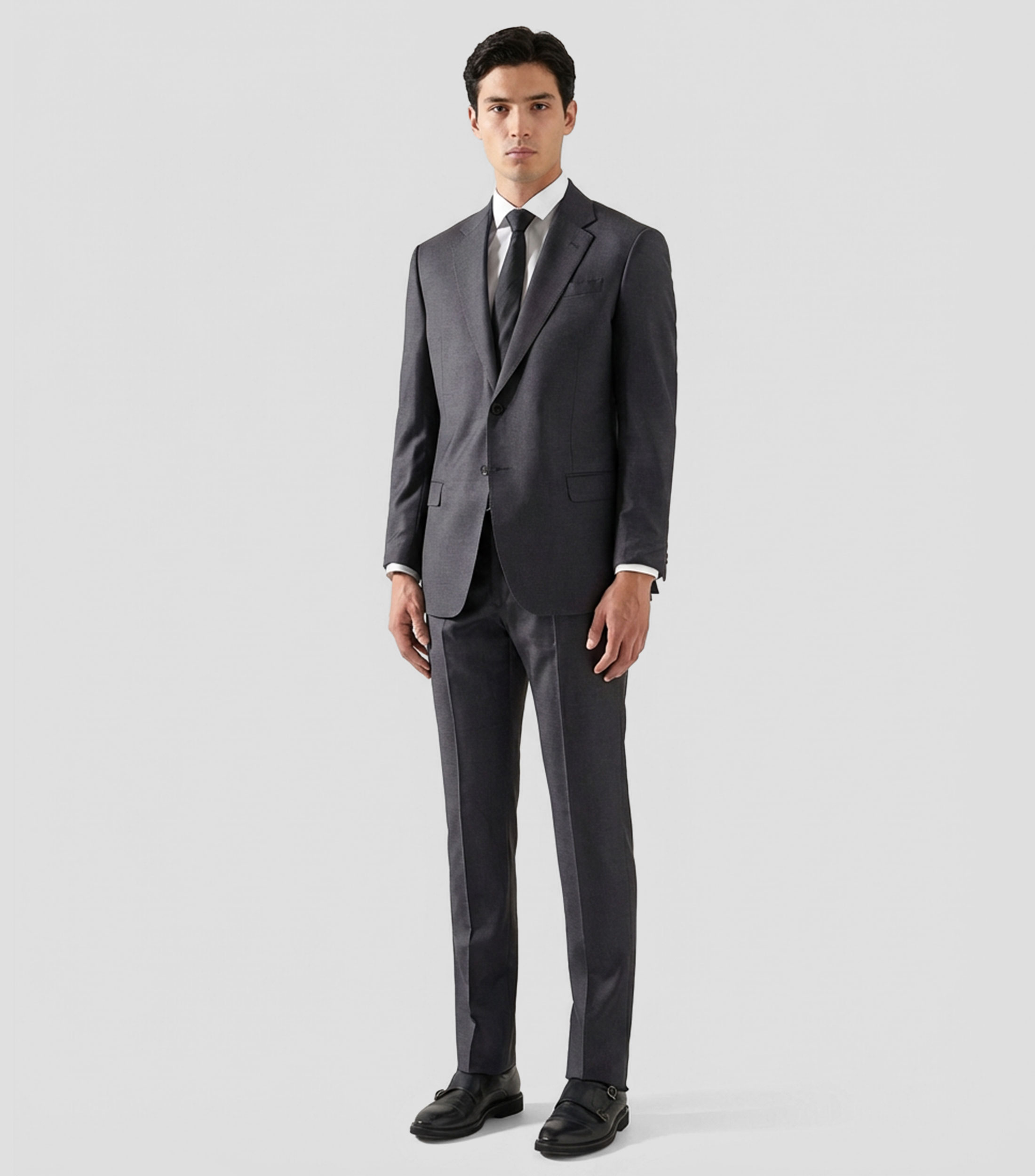 Traje de Lana corte Slim Hombre