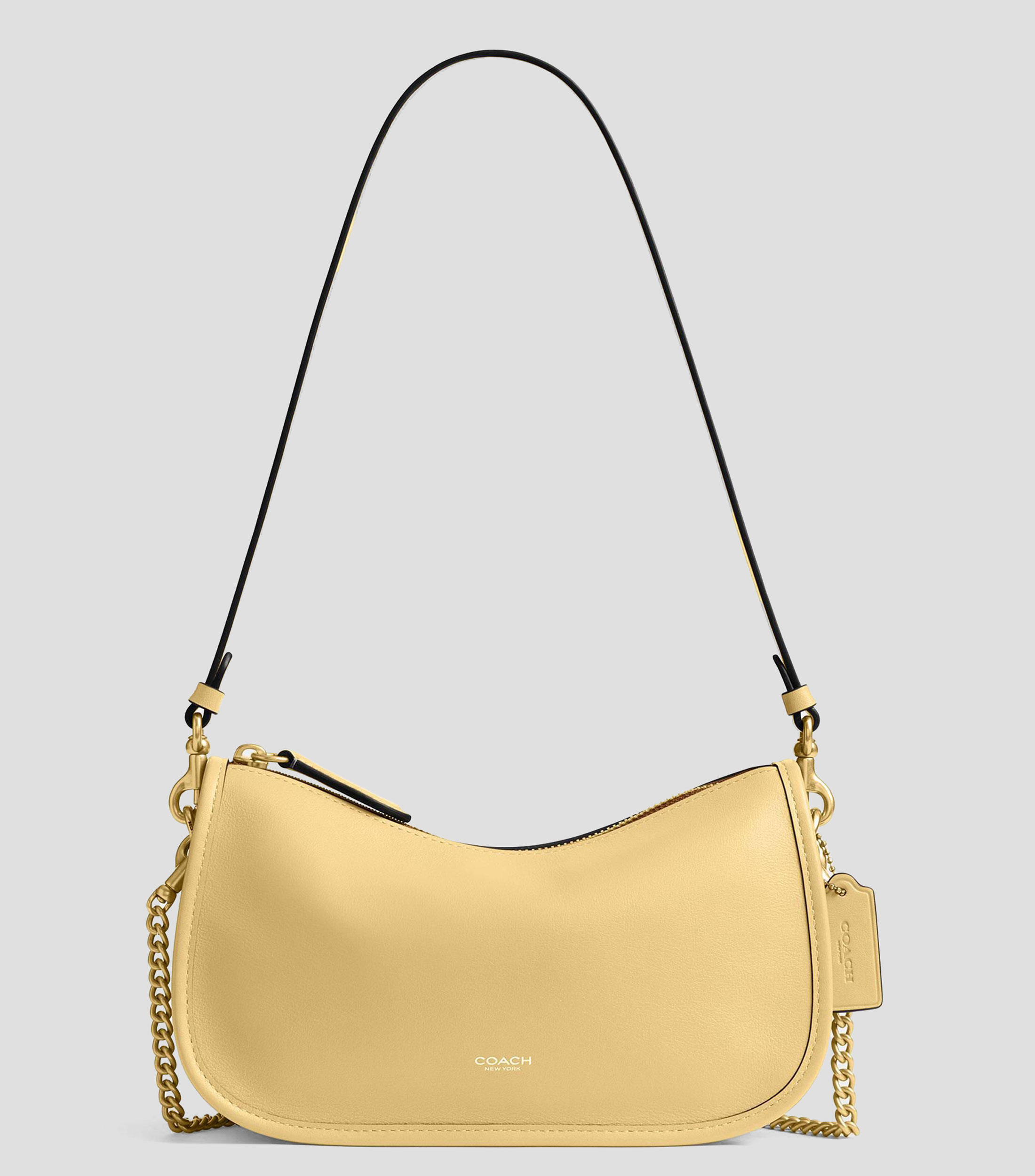 Bolsa shoulder en cuero Waverly lisa Mujer