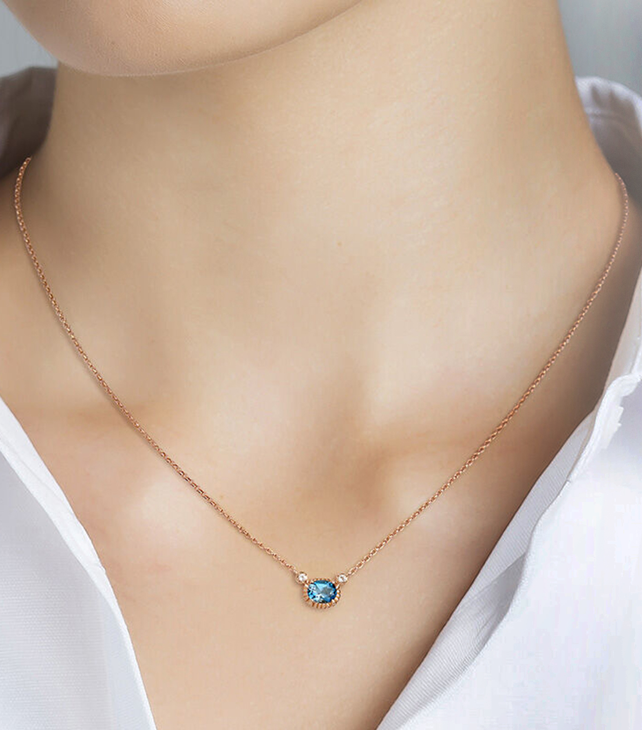 Collar en plata Mini Elúa Mujer