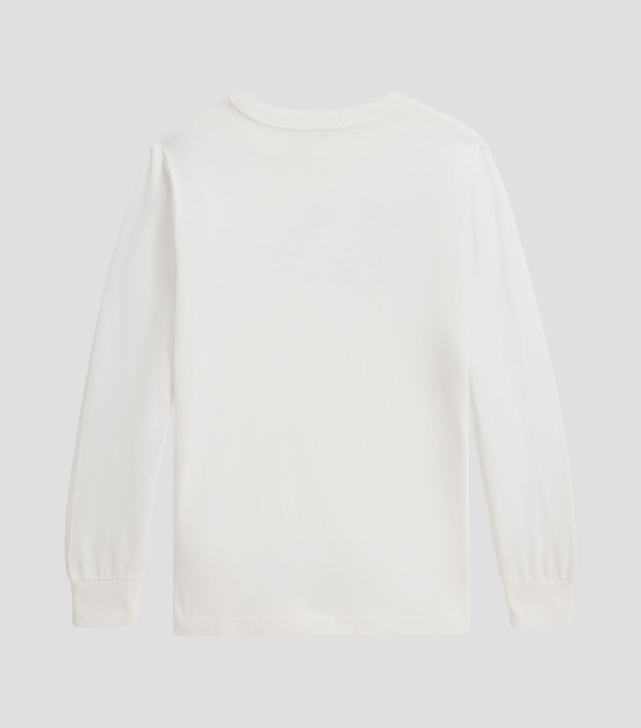Playera de cuello redondo y manga larga estampada Niño