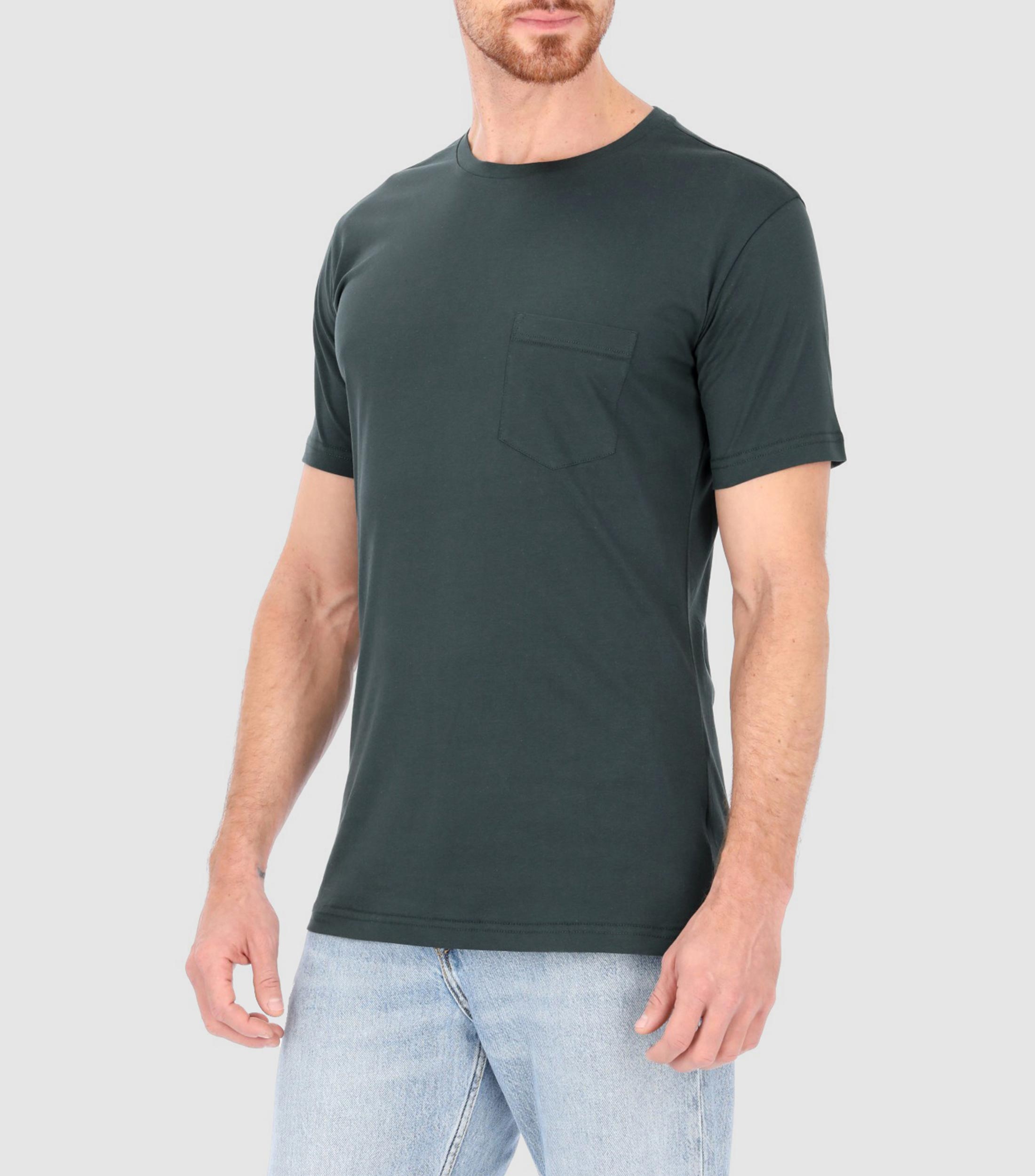Playera de cuello redondo con manga corta Hombre
