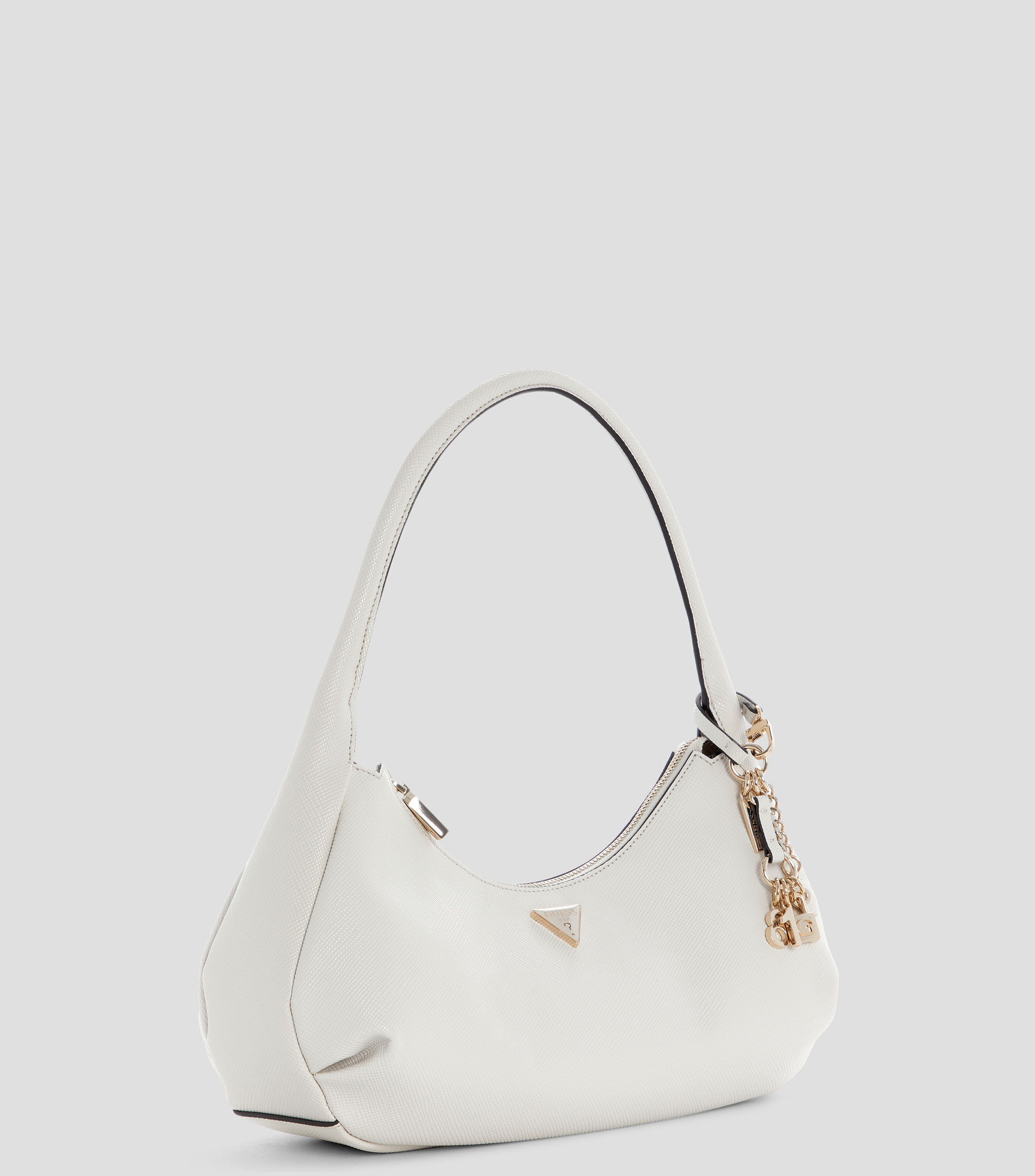 Bolsa hobo lisa con detalle texturizado Mujer
