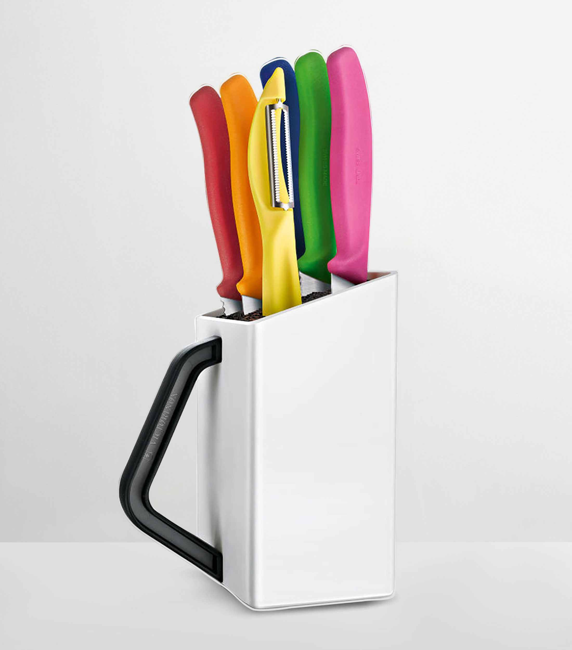 Set de Cuchillos y Pelador 6 piezas en Acero inoxidable