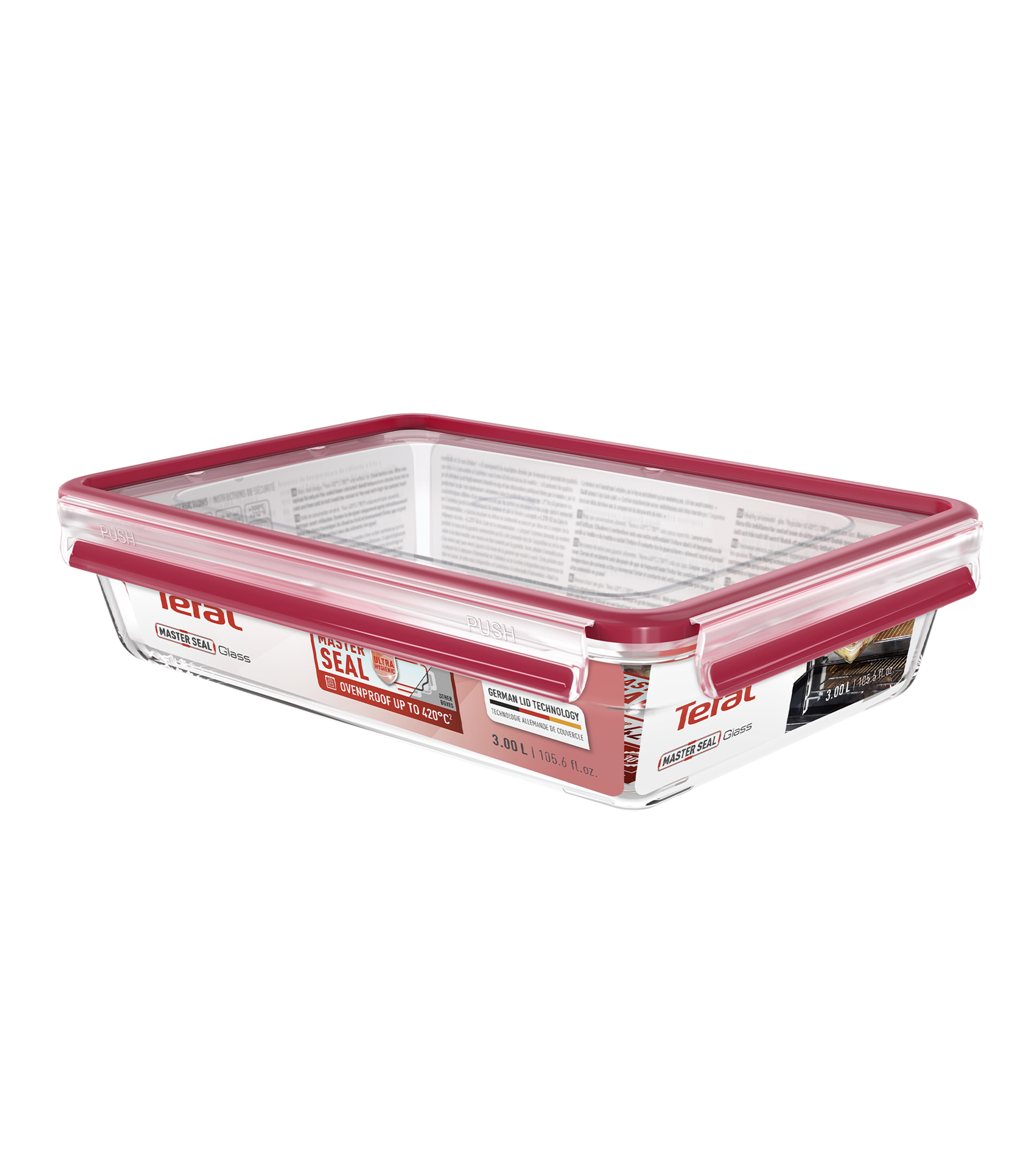 Contenedor Master Seal Glass 3 L