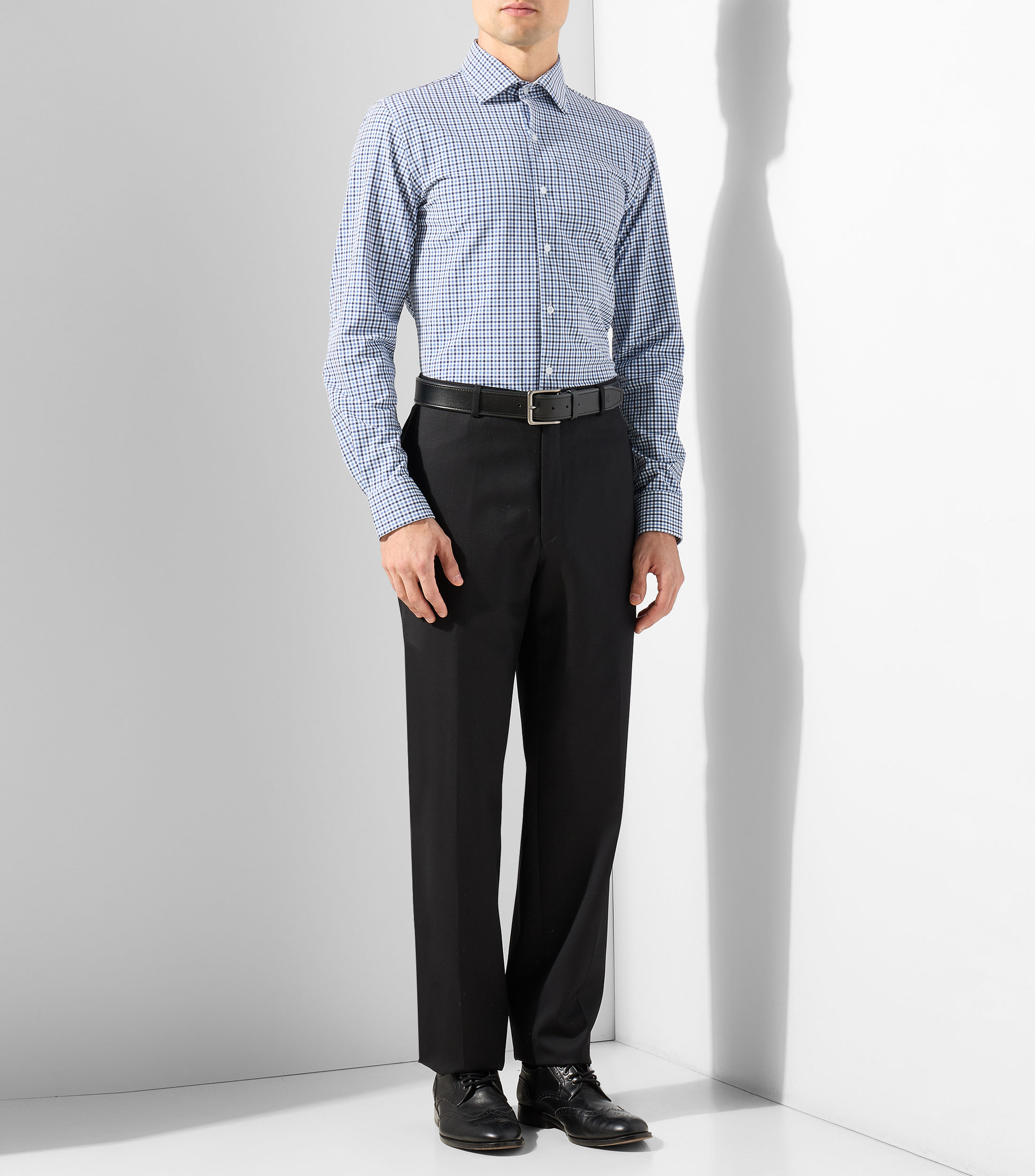 Camisa cuadros manga larga Hombre