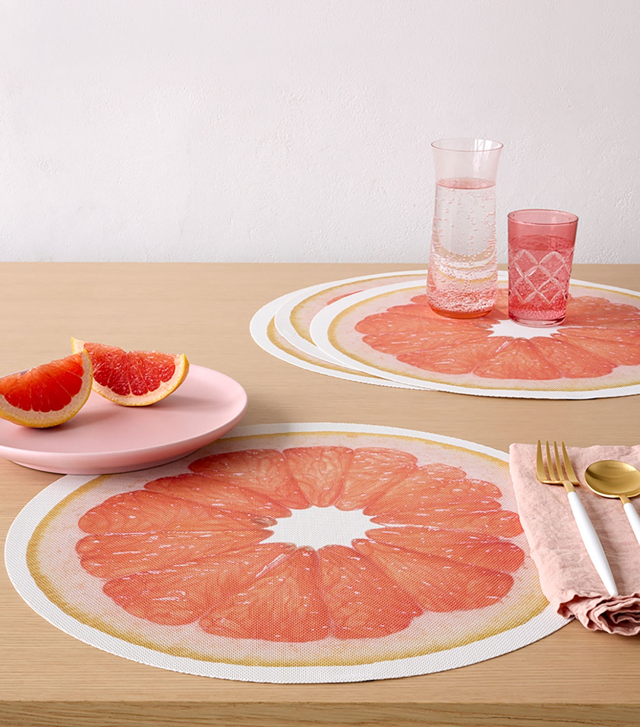 Mantel Individual Citrus Grapefruit Redondo