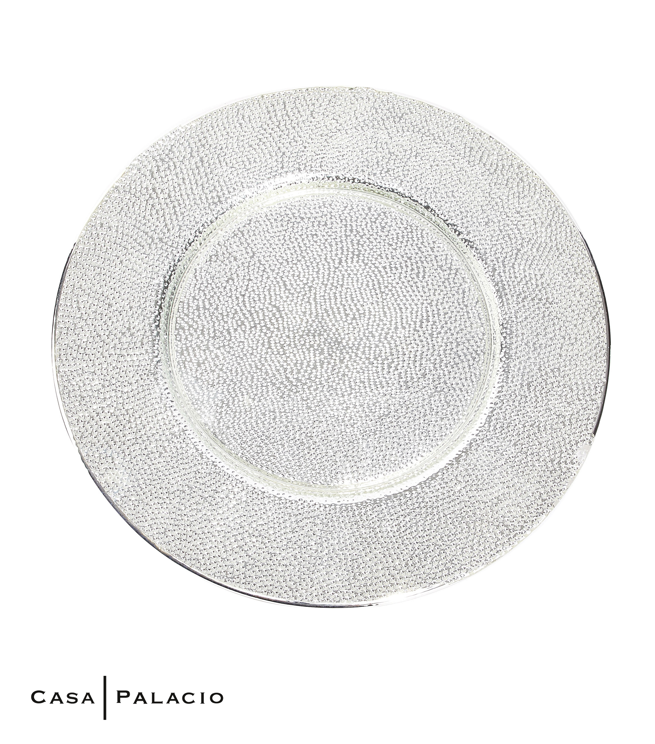 Plato Argento Bollicine granulado