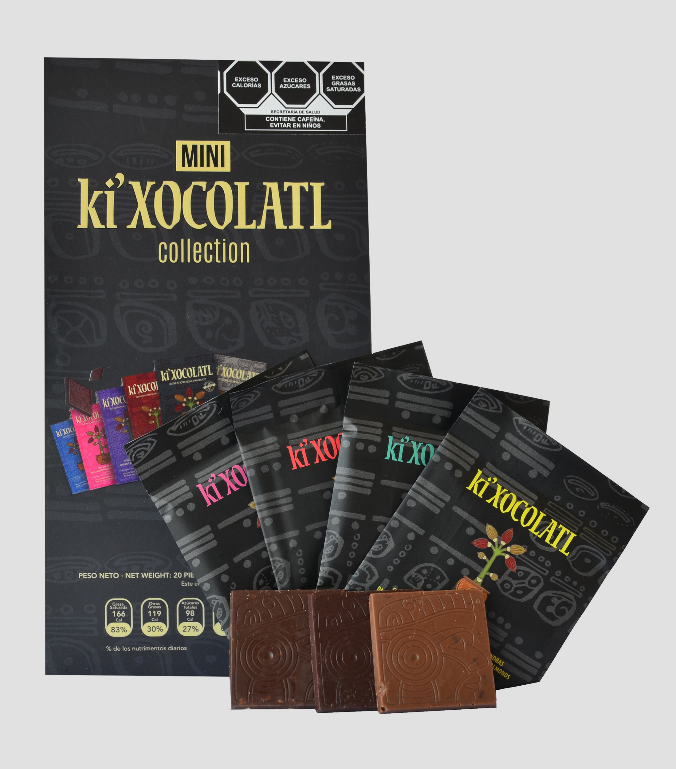 Mini Colección 18 Tabletas de Chocolate, 72 g