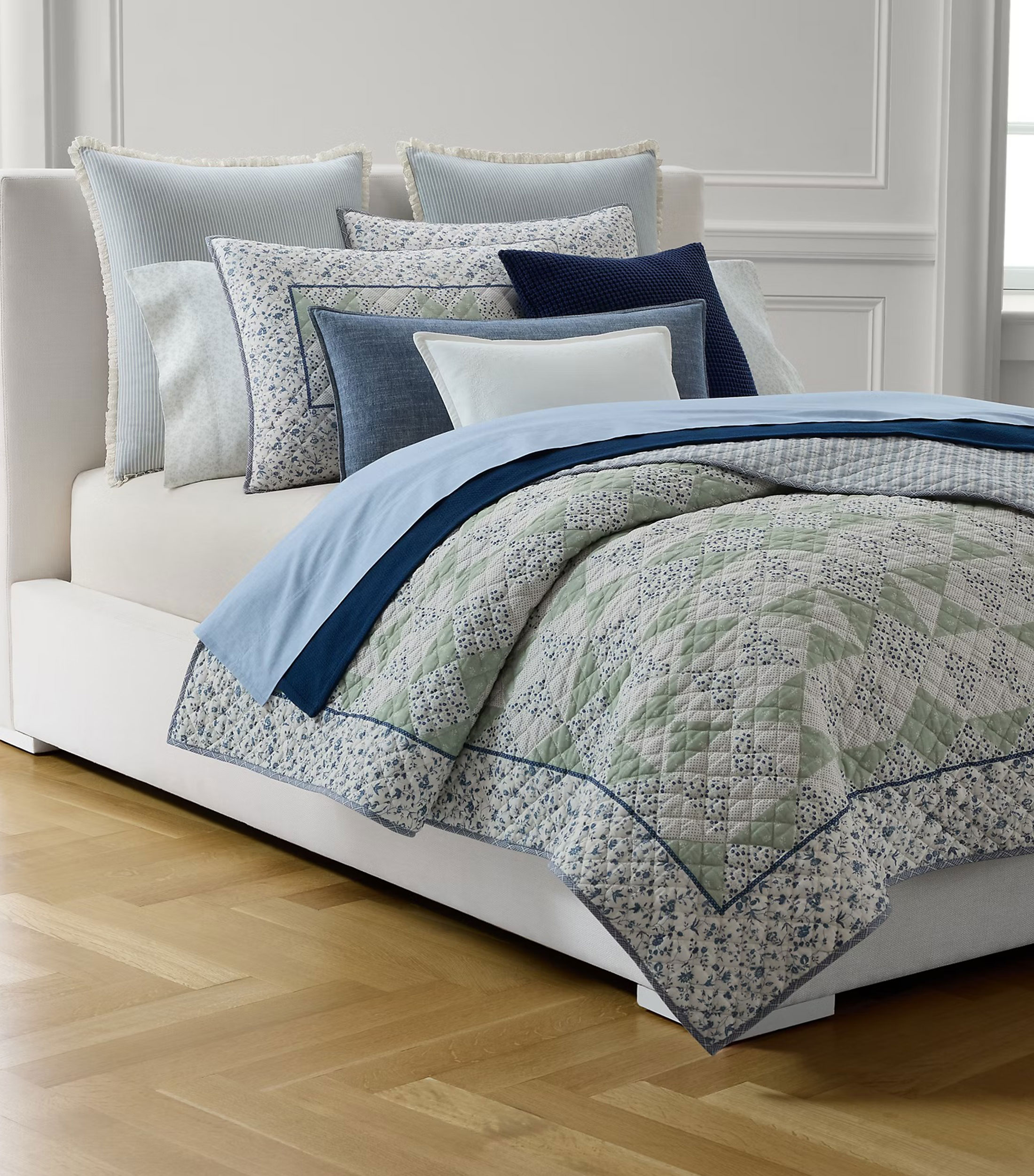 Colcha Matrimonial/Queen Size en algodón Lidia multicolor