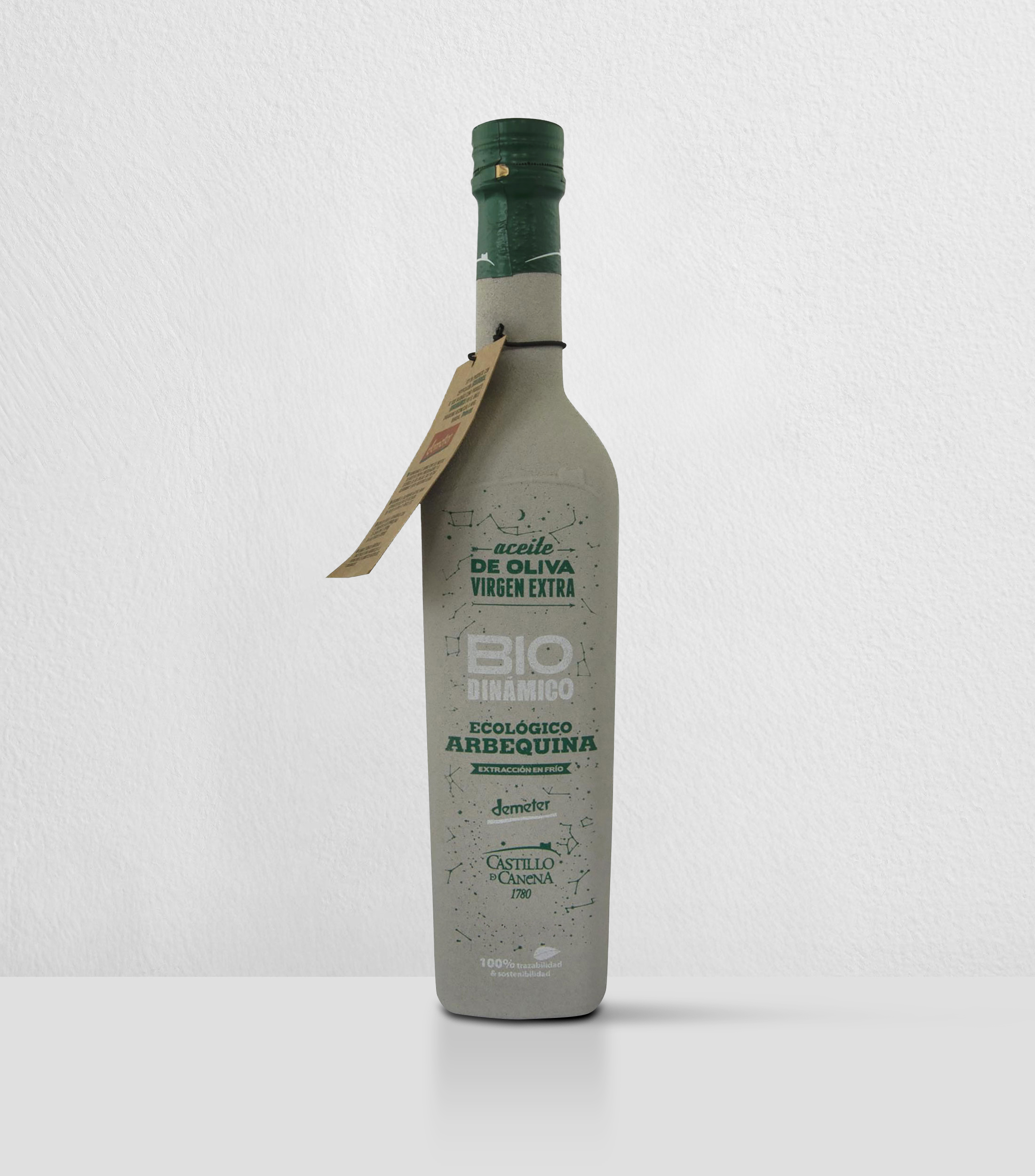 Aceite de Oliva Extra Virgen Arbequina Biodinámico, 500 ml