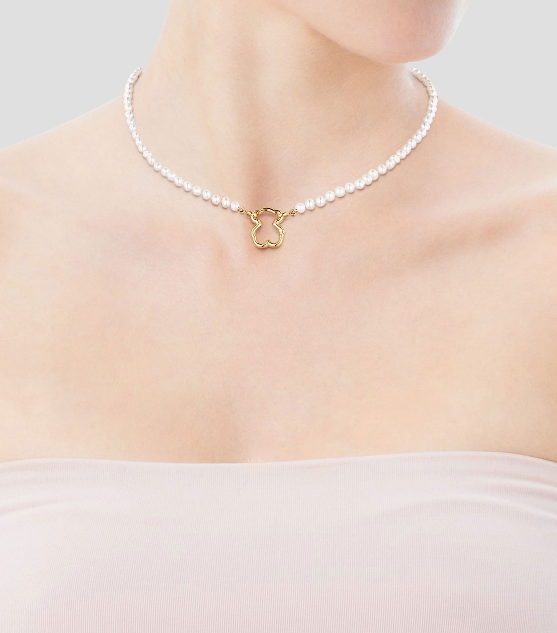 Collar Oso en Oro Amarillo 18 kilates Hold Mujer