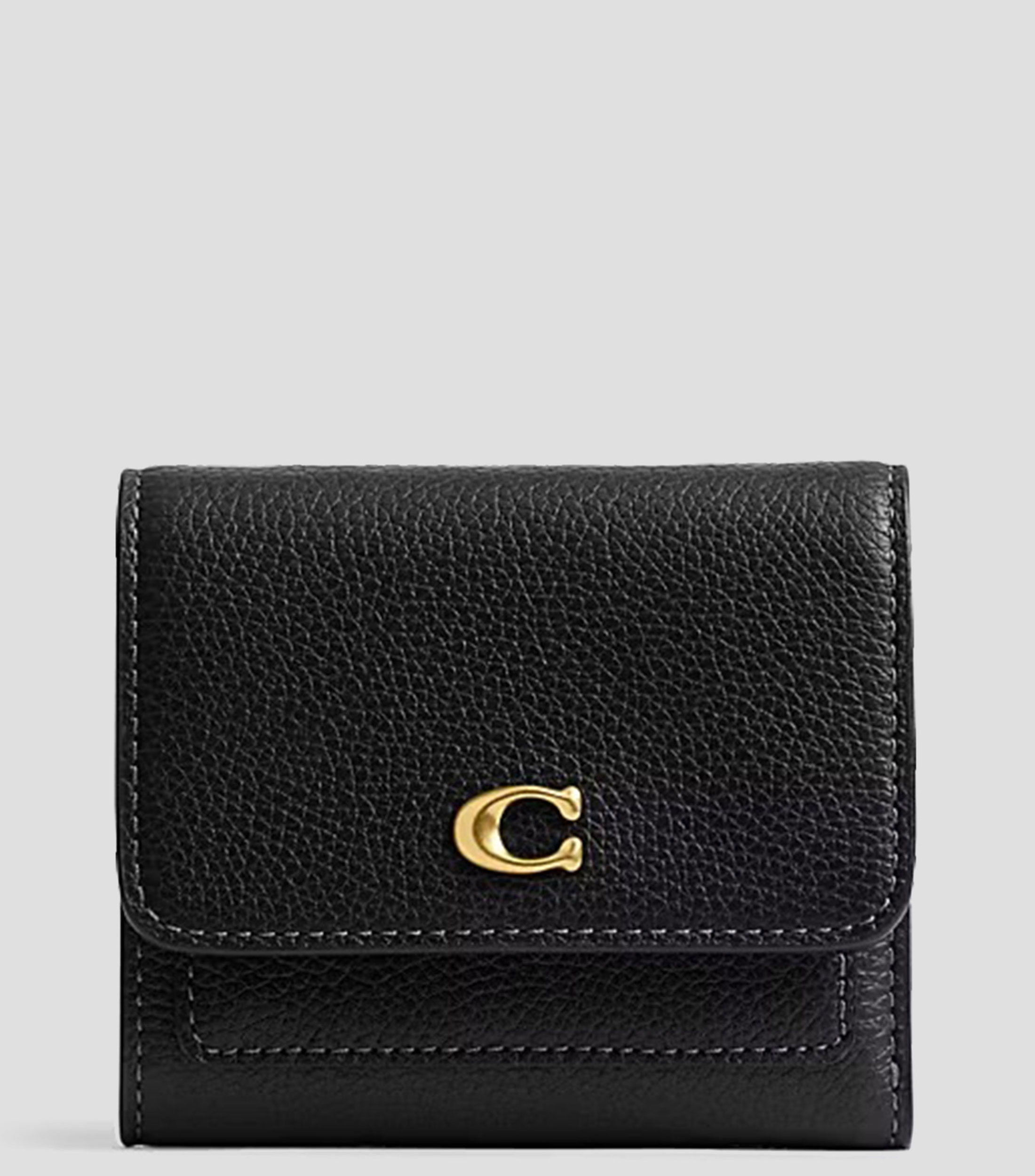 Cartera en piel vacuna granulada Mujer