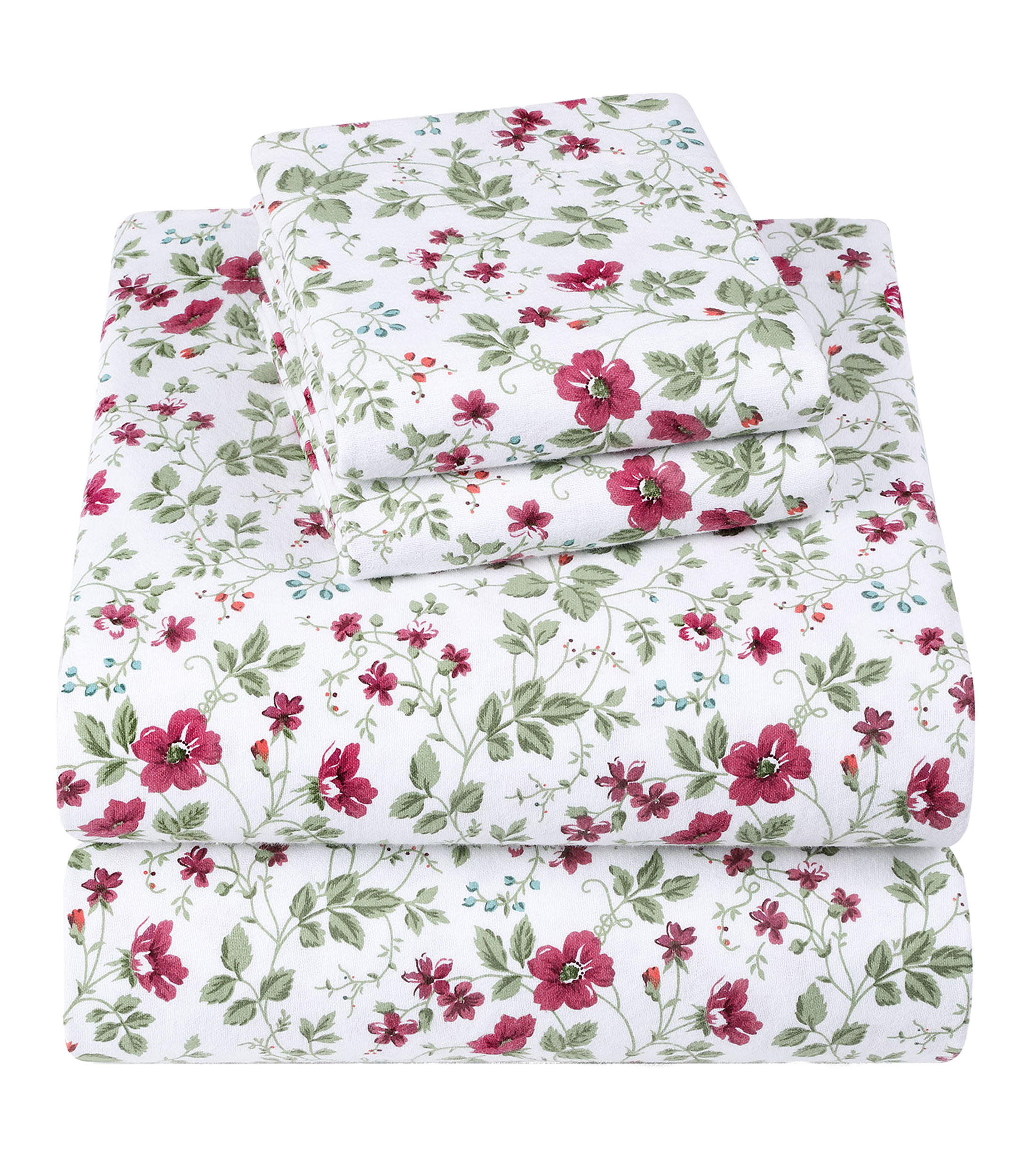 Juego de Sabanas Matrimonial en franela Spring Bloom Red New