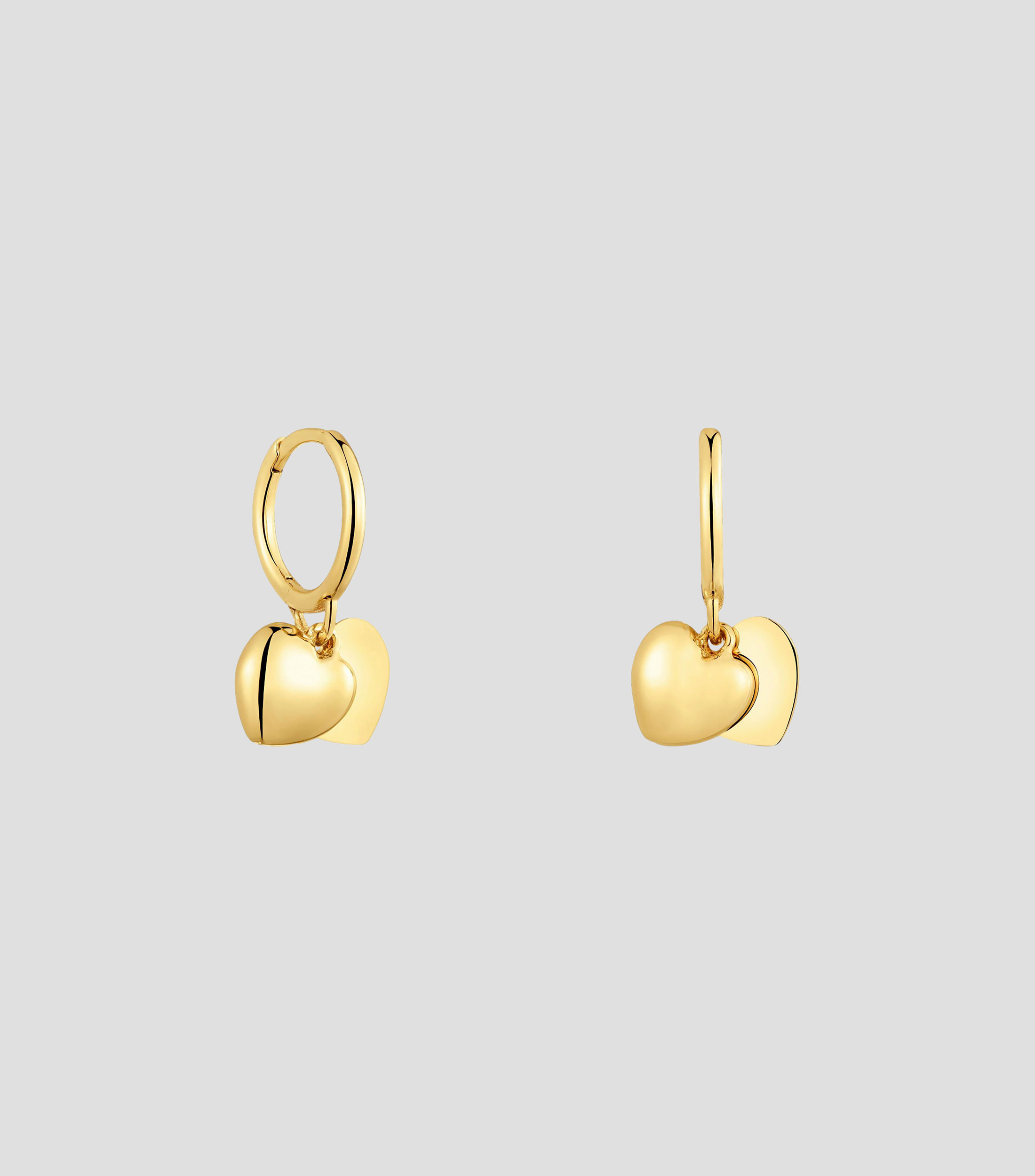 Aretes en oro amarillo de 14 kilates Flechazo Mujer