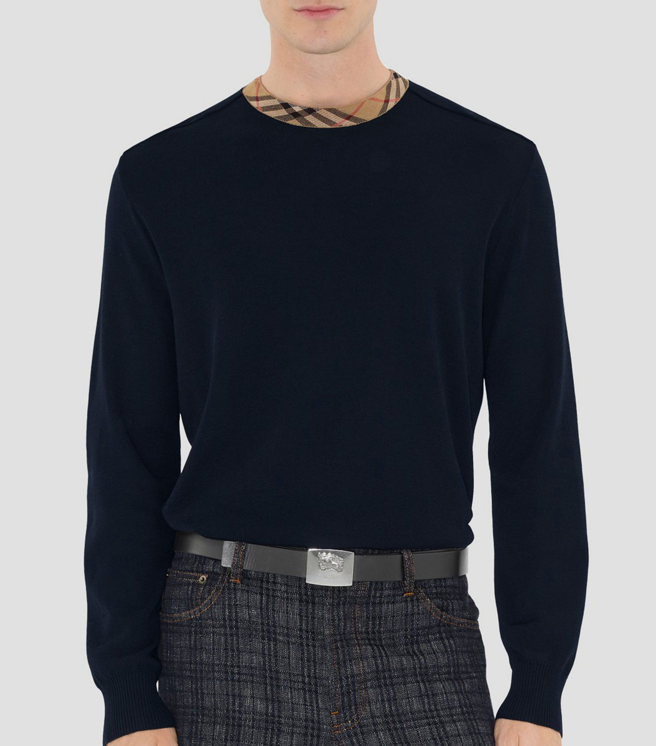 Suéter cuello redondo Hombre