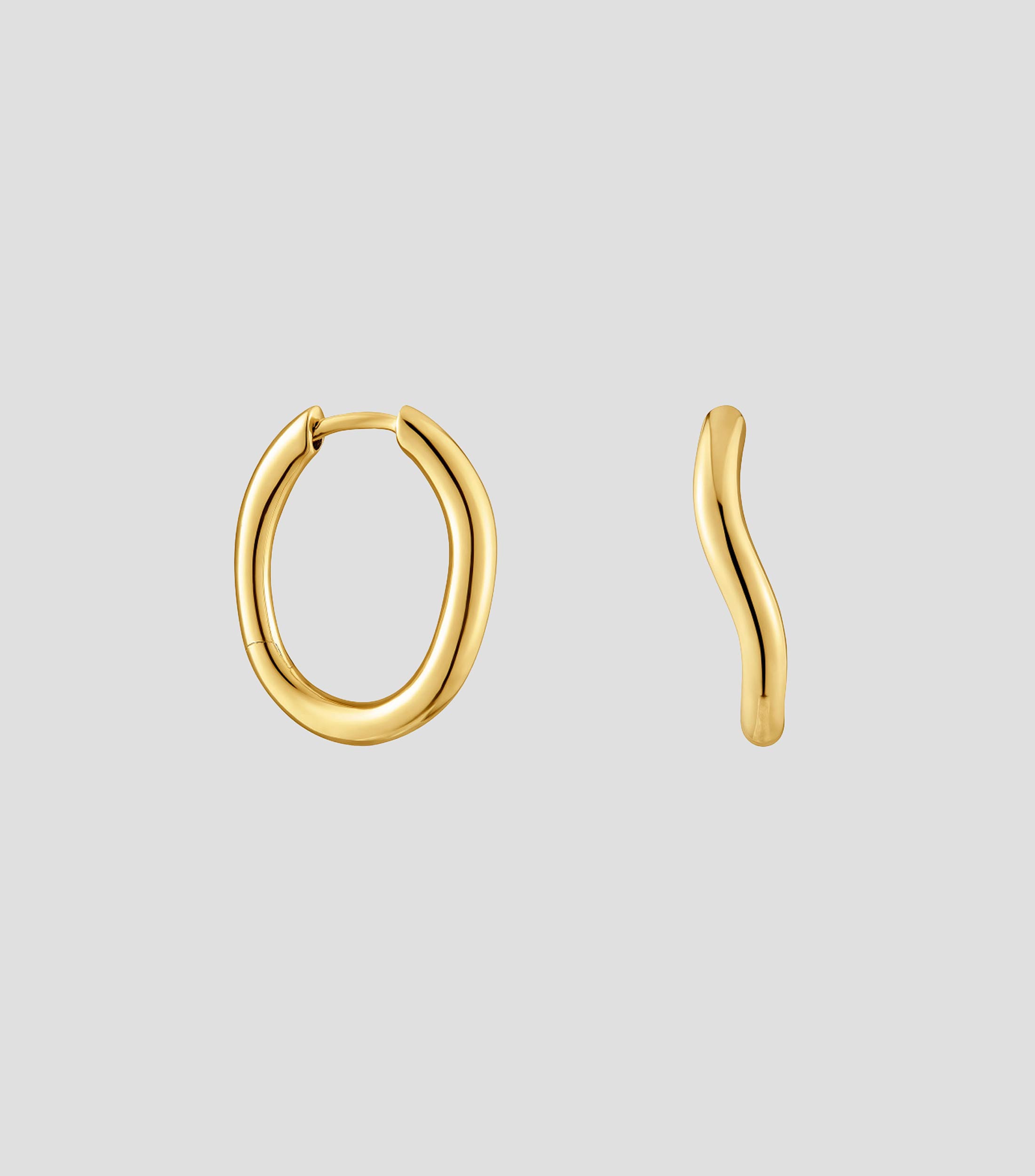 Aretes en Oro amarillo de 18 Kilates New Hav Mujer