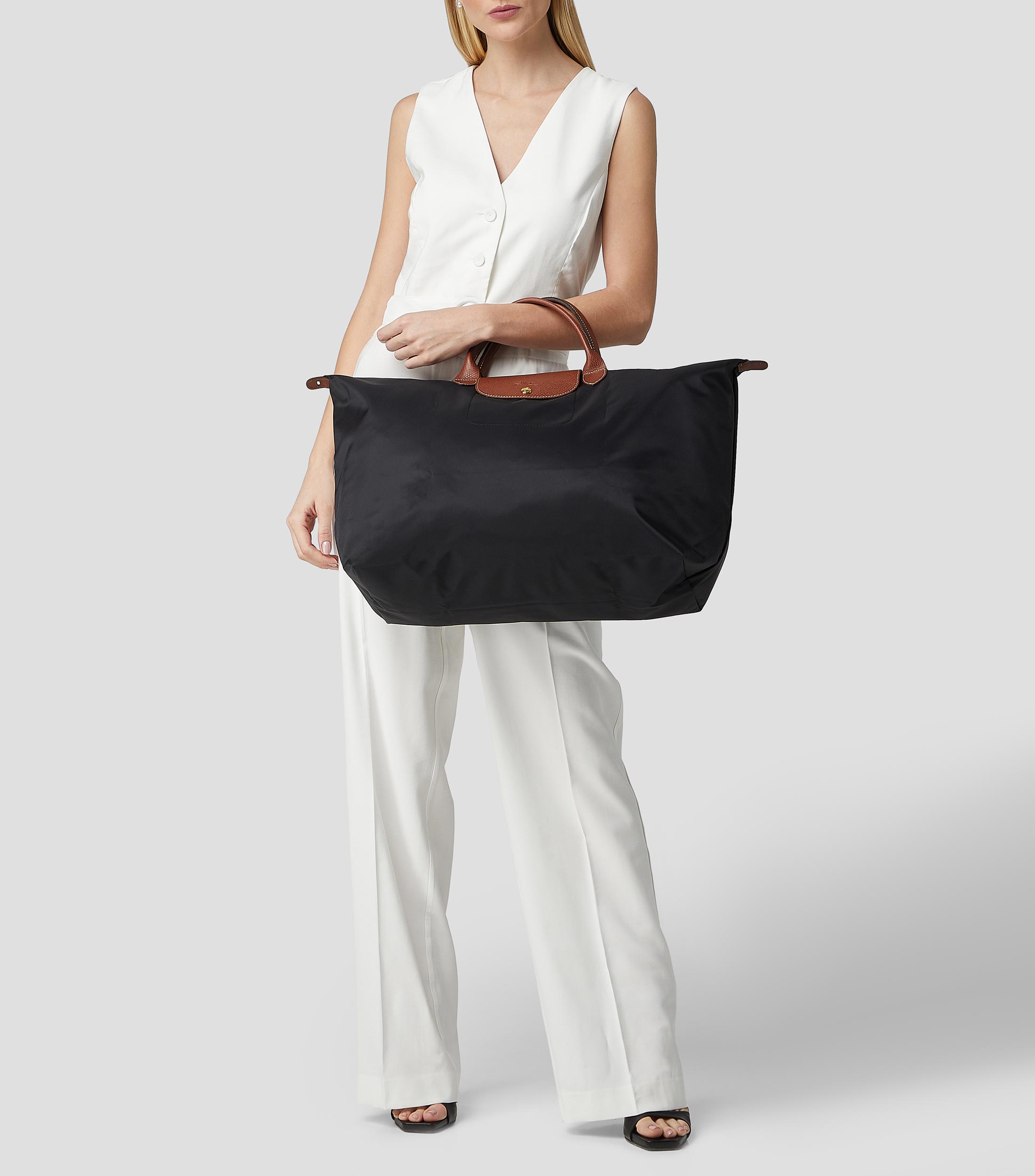 Bolsa Tote Le Pliage negra Mujer