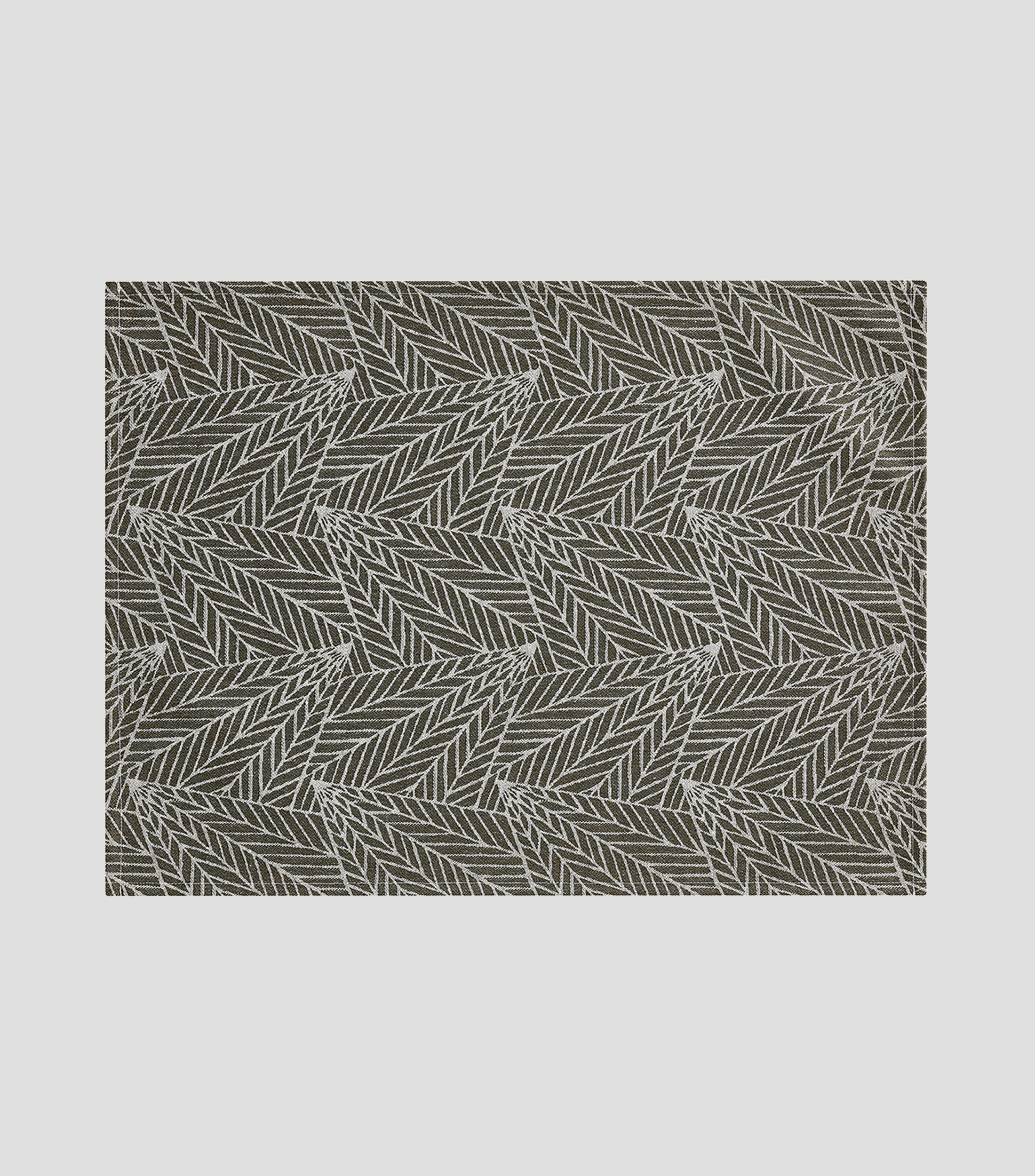 Mantel individual A La Carte Feuilles Brun rectangular