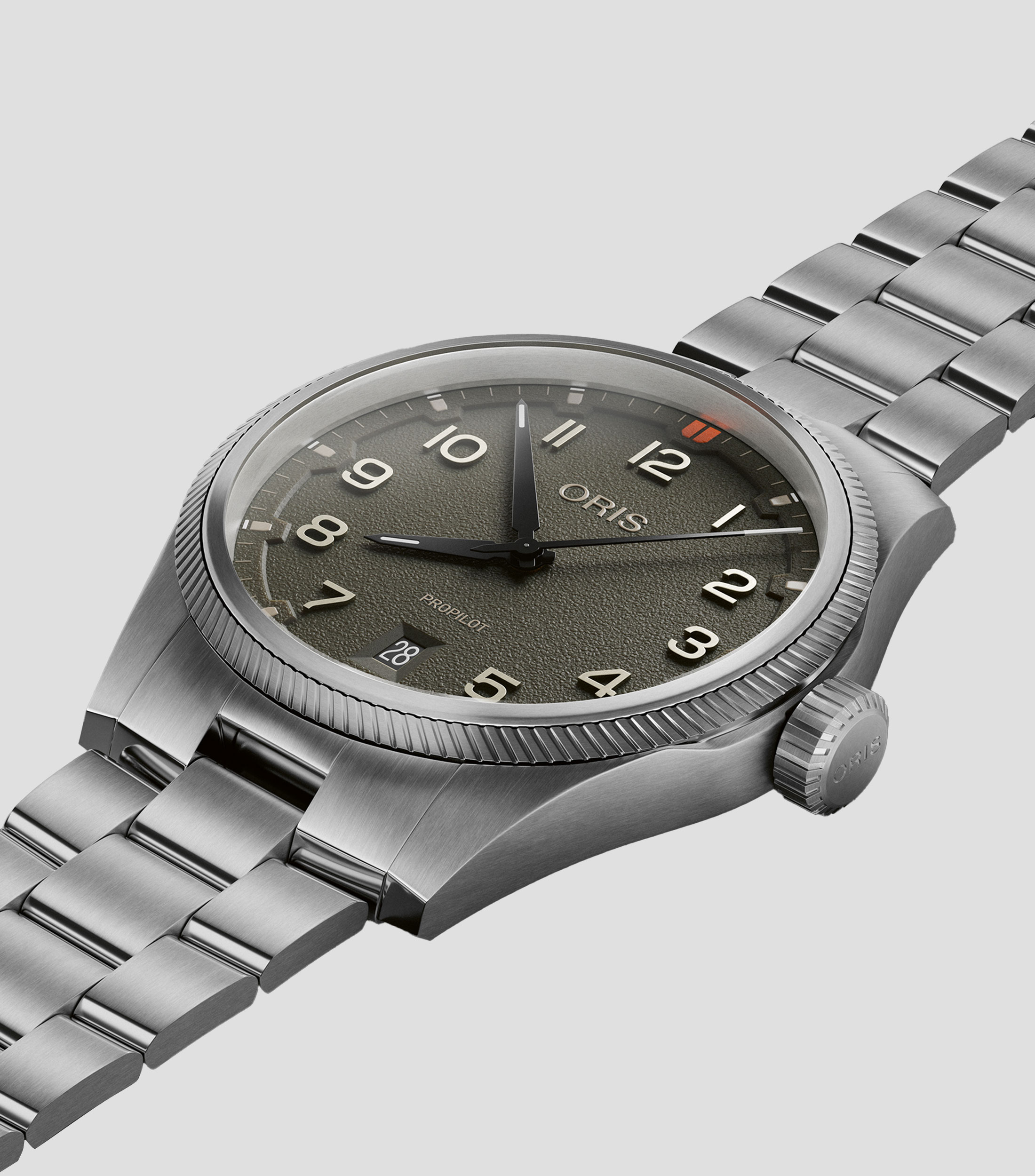 Reloj para Hombre ProPilot Date casual plateado/negro