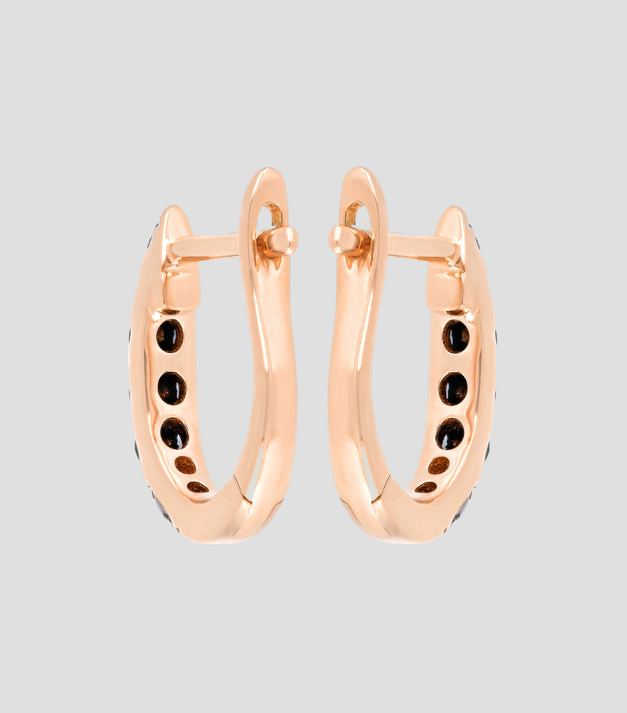 Aretes en oro rosa de 18 Kts Mujer