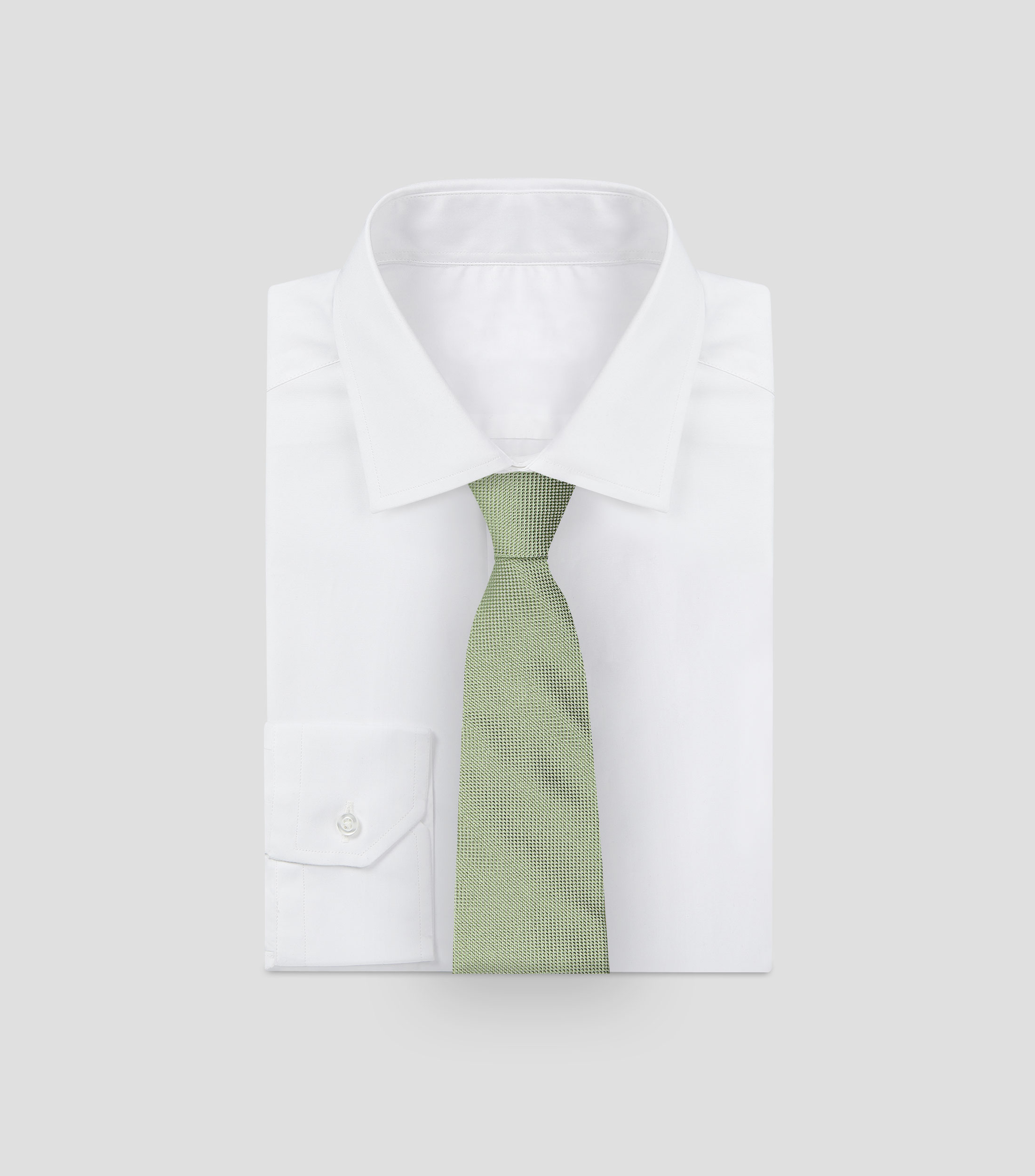 Corbata ancha de seda microdiseño