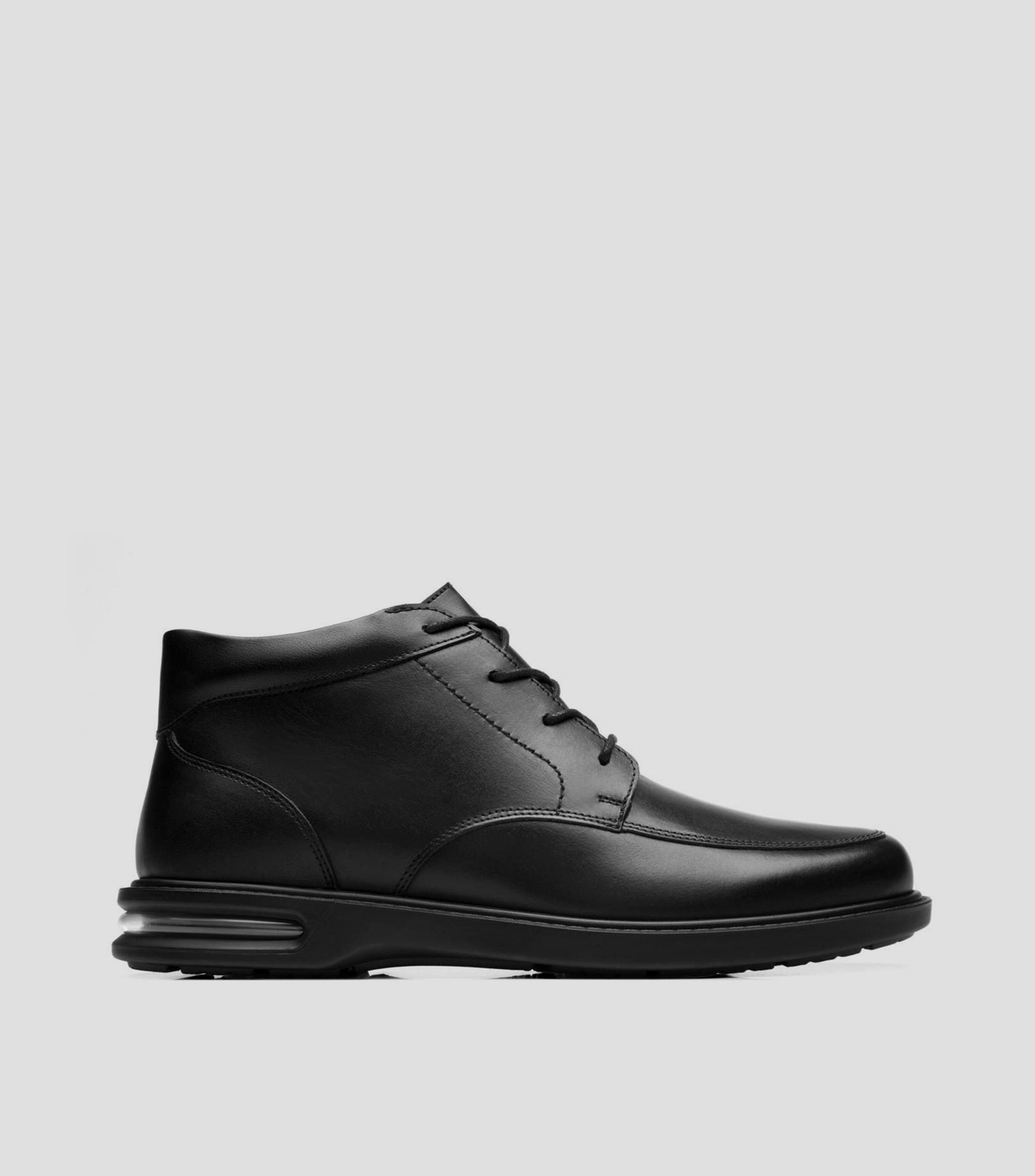 Botines casuales Anderson en piel genuina con plataforma Hombre