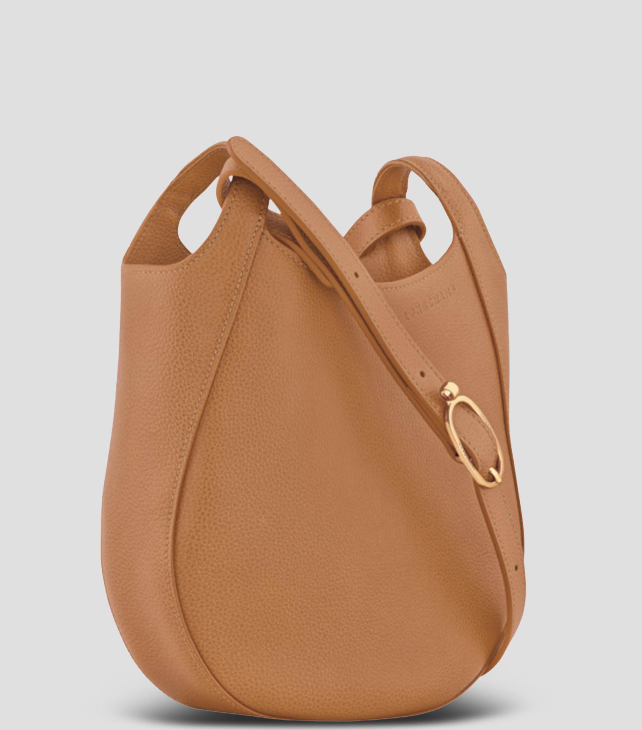 Bolsa crossbody lisa con detalle texturizado Mujer