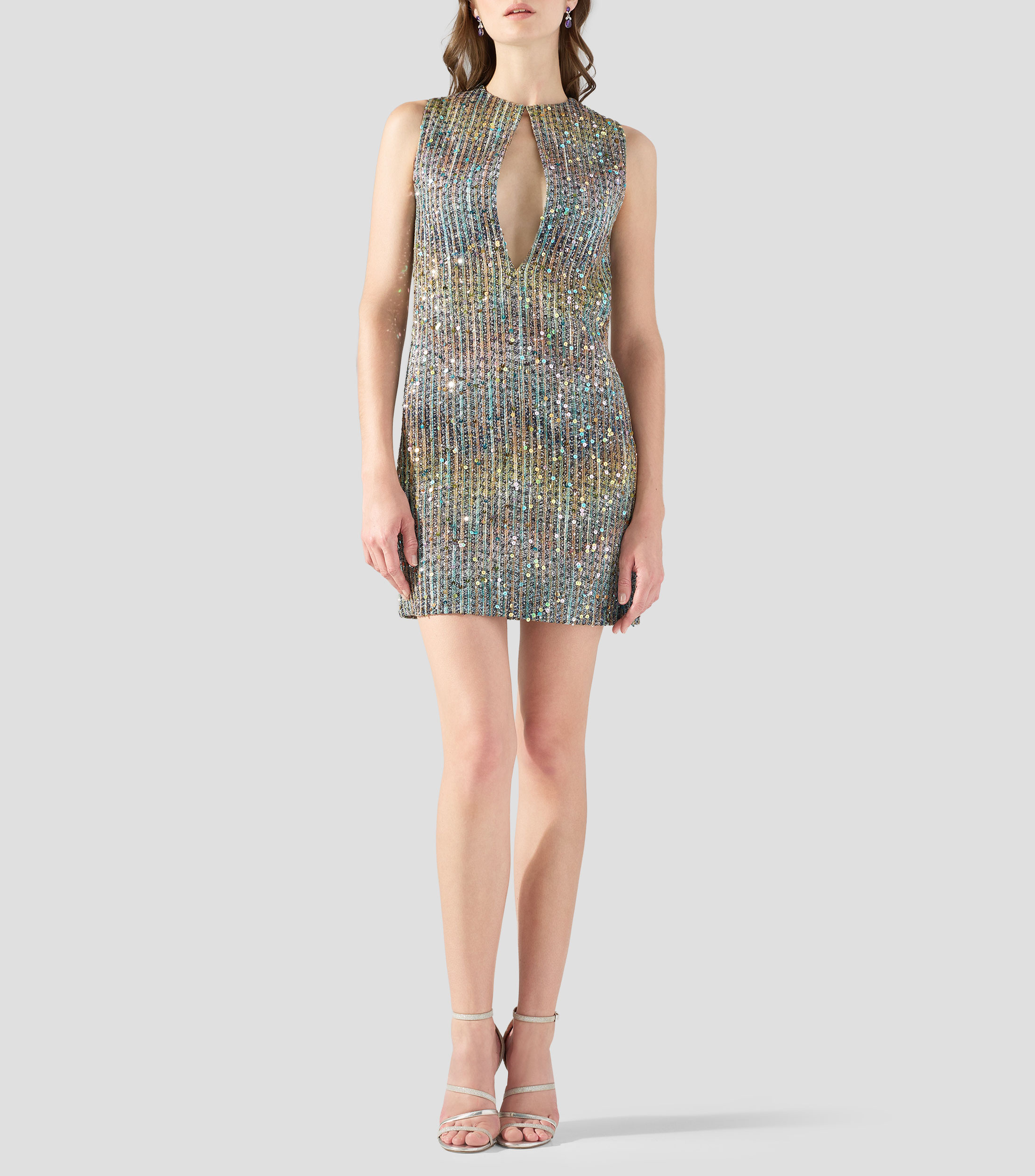 Vestido mini con lentejuelas Mujer
