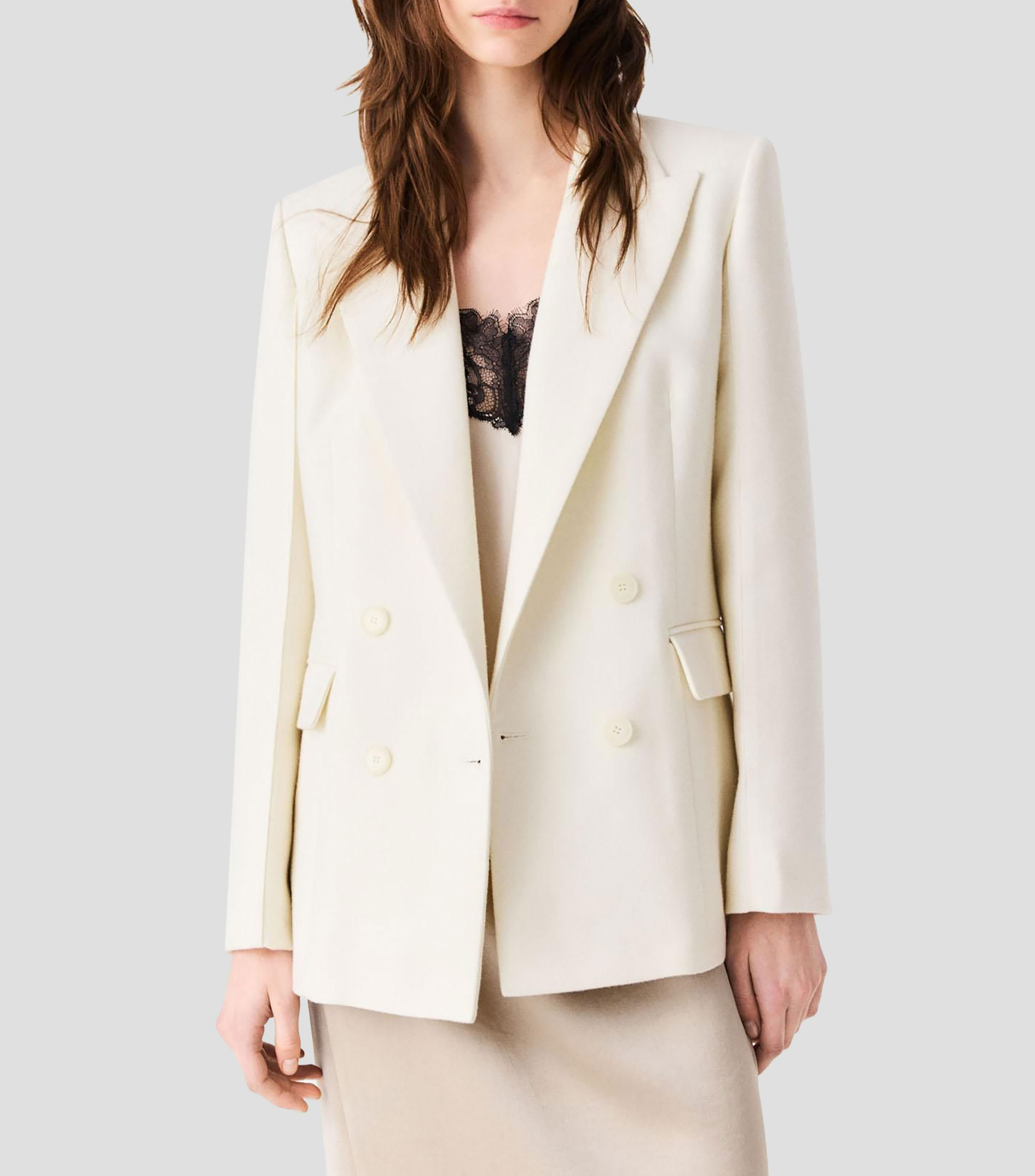 Saco con diseño liso Mujer