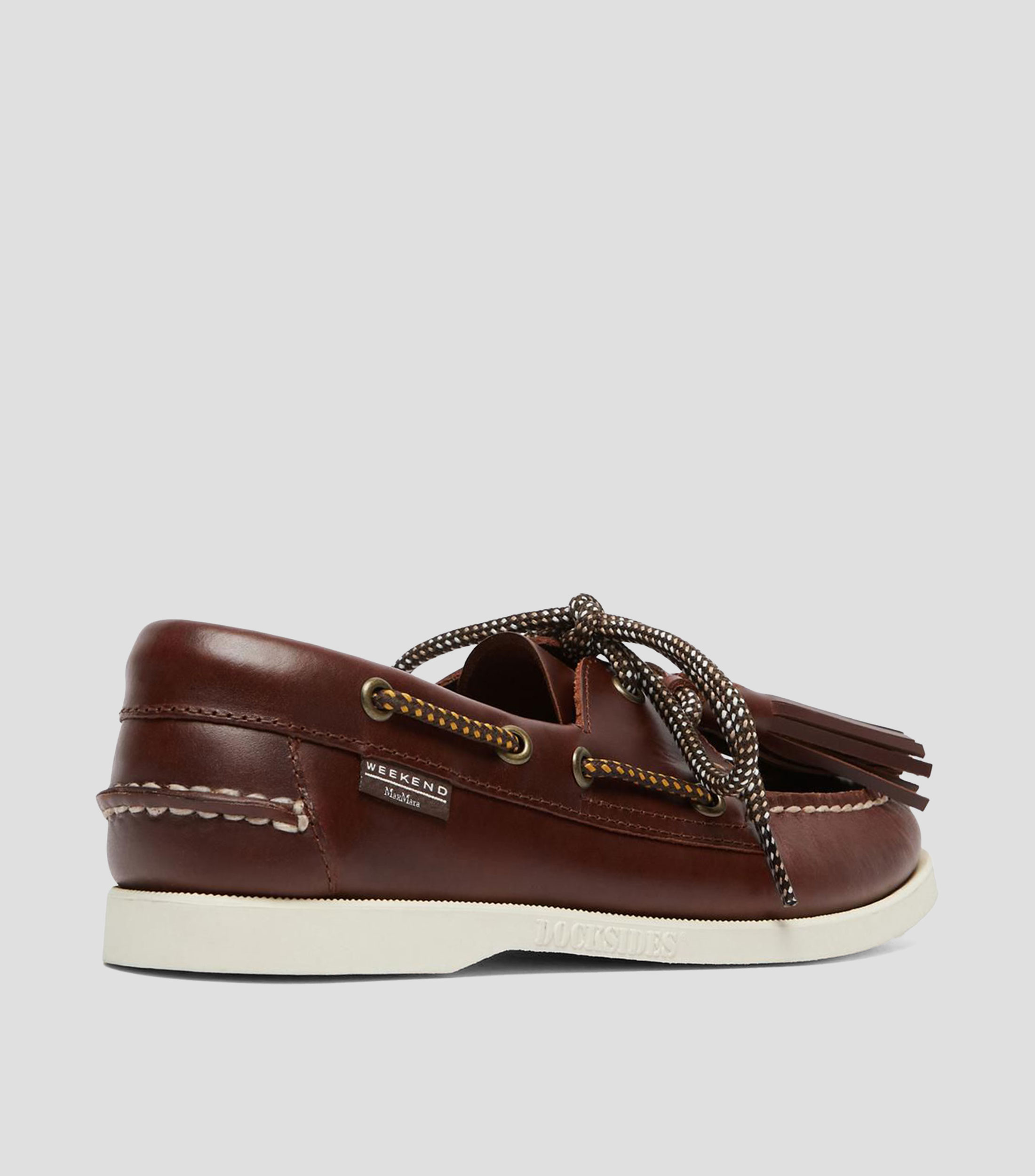 Mocasines en piel con cordón Mujer