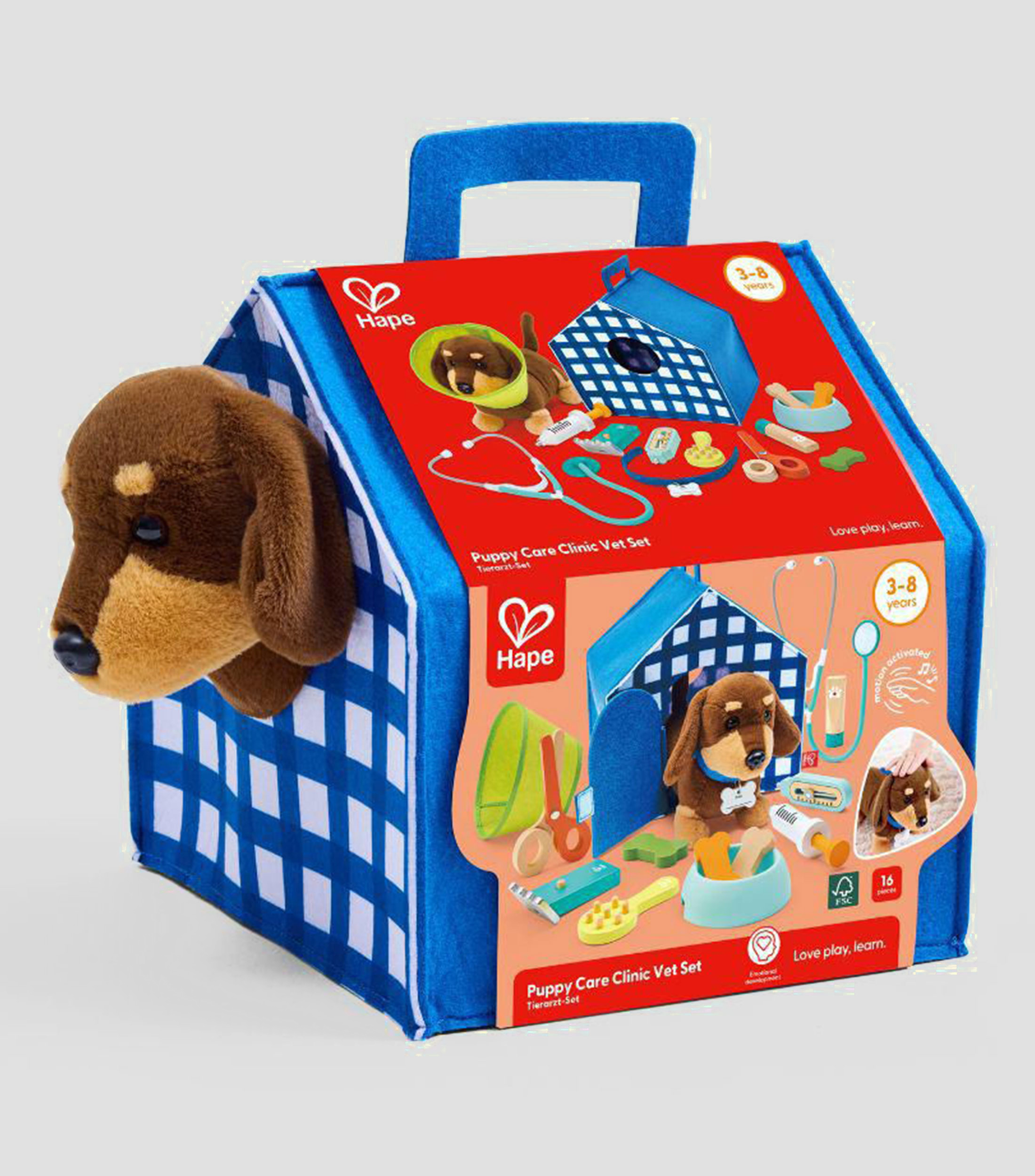 Set de Veterinario Clínica de Cuidado de Cachorros