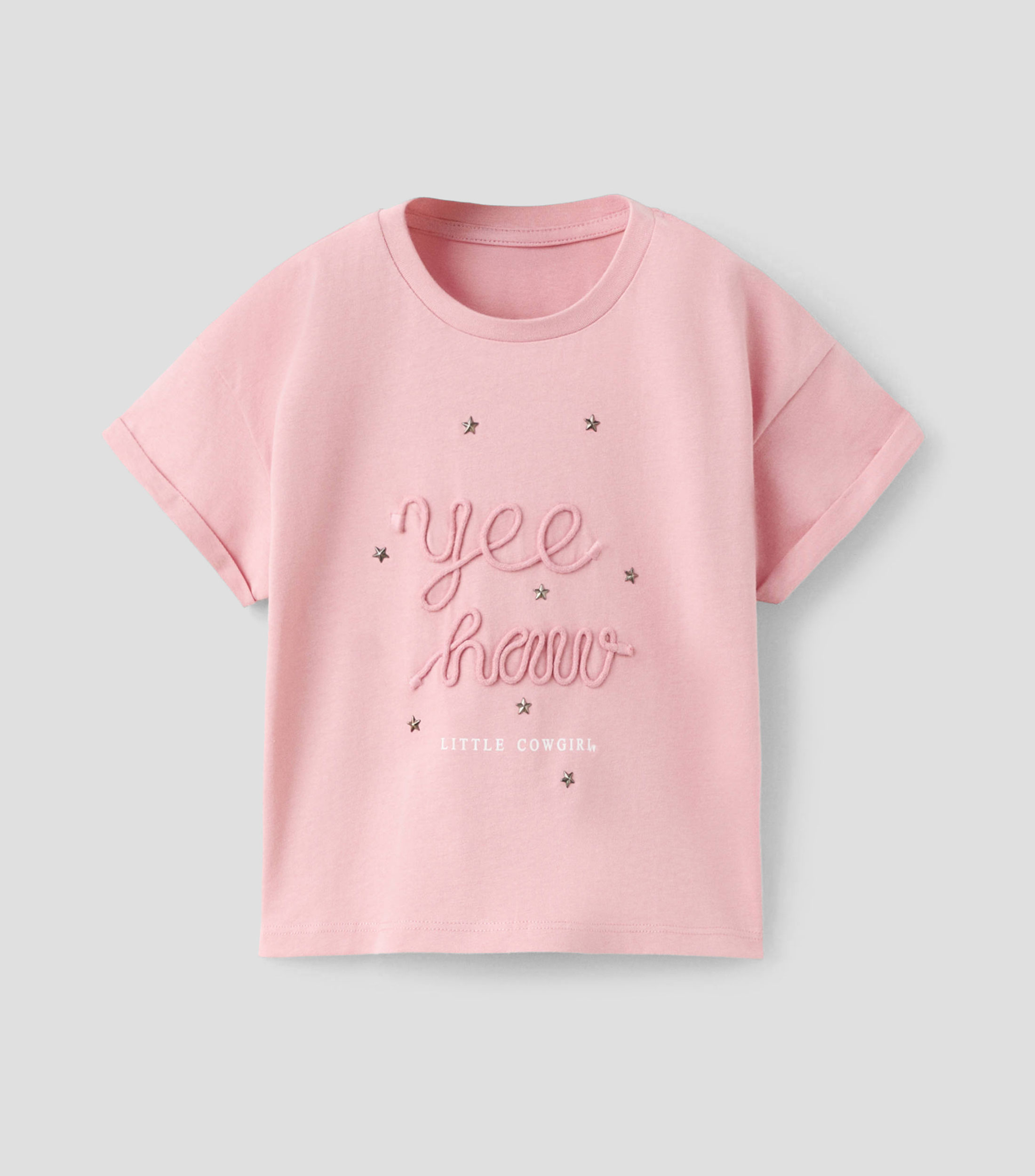 Playera cuello redondo manga corta fantasía Niña