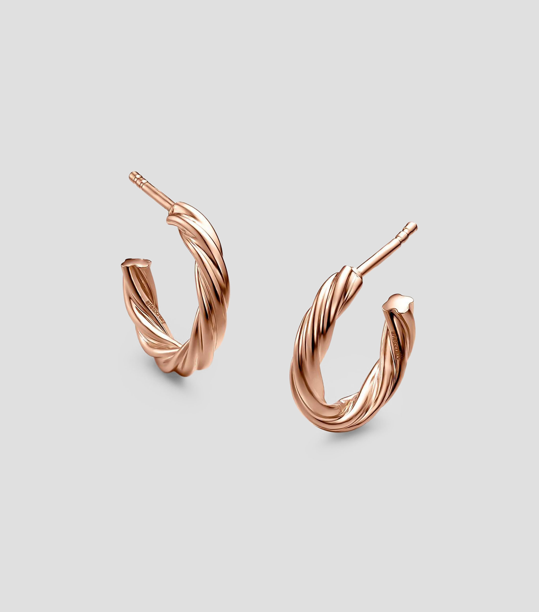 Pendientes en plata Hooped Earrings Mujer