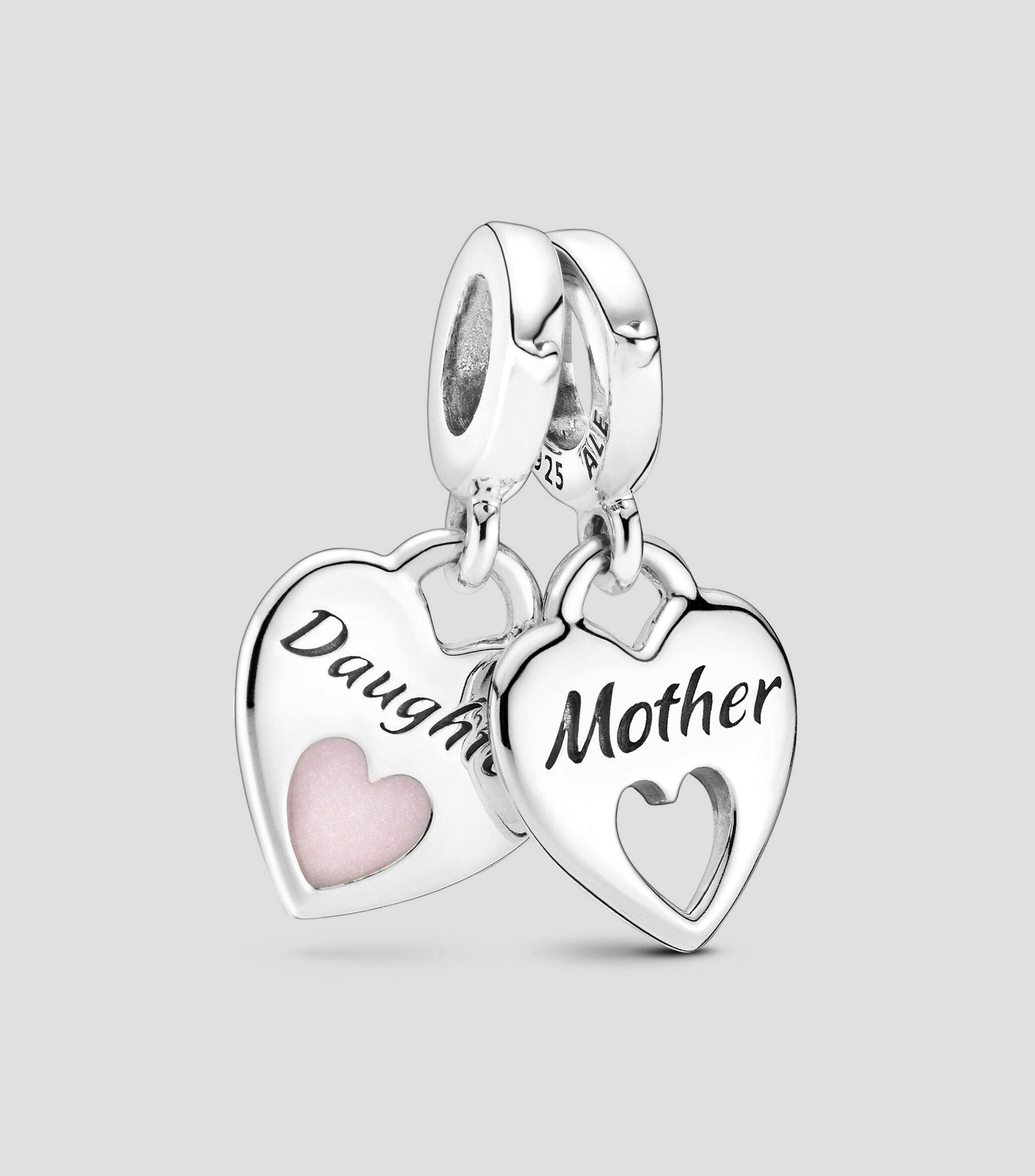 Set 2 Charms Corazones en plata .925 Moments Mujer