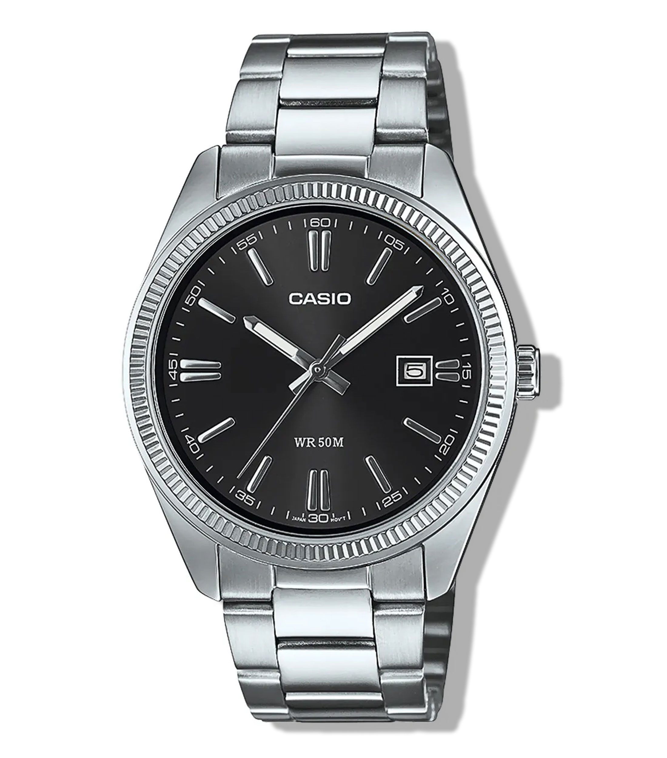 Casio: Reloj para Hombre Vintage Collection casual plateado, negro