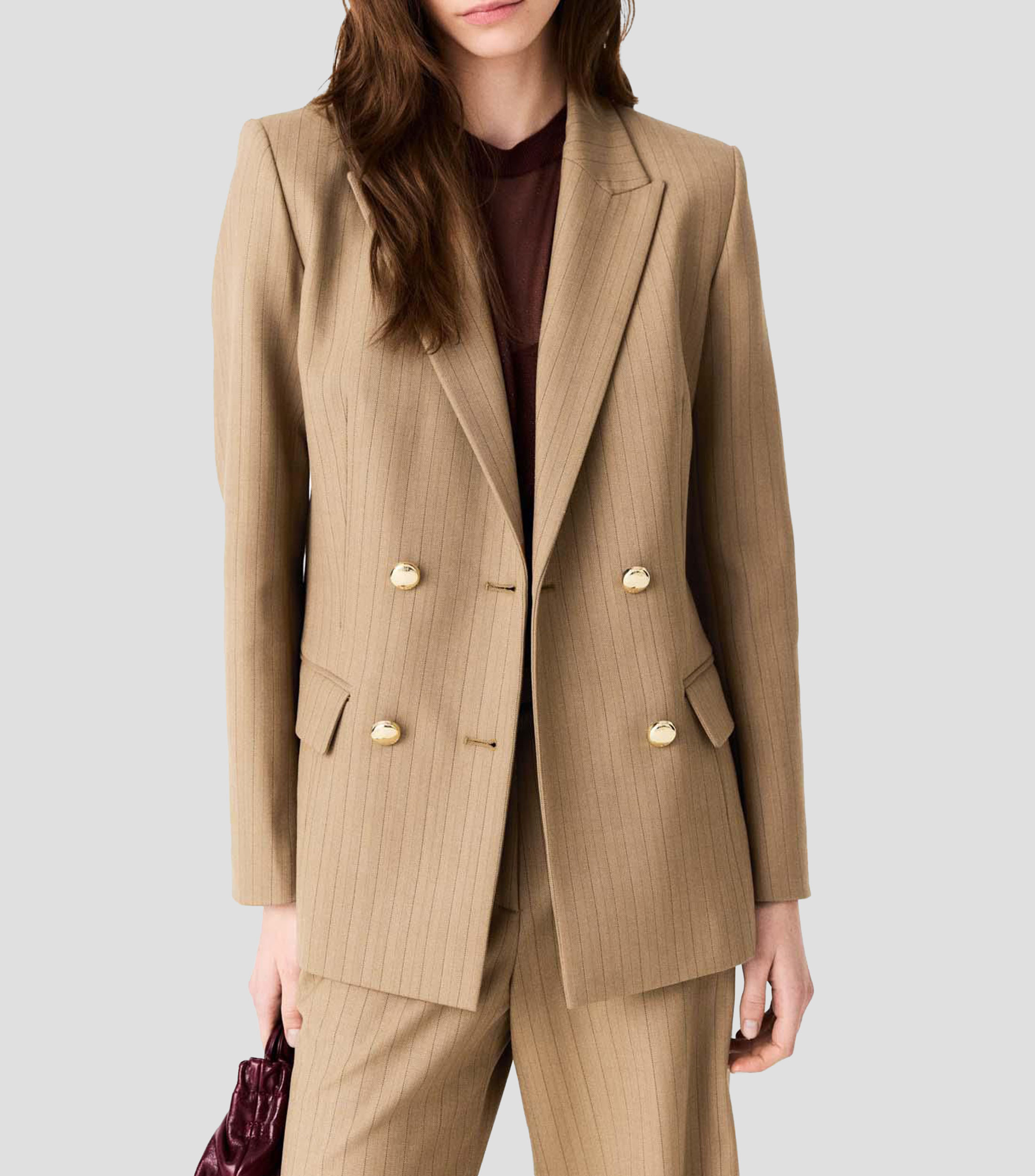 Saco con diseño de rayas Mujer
