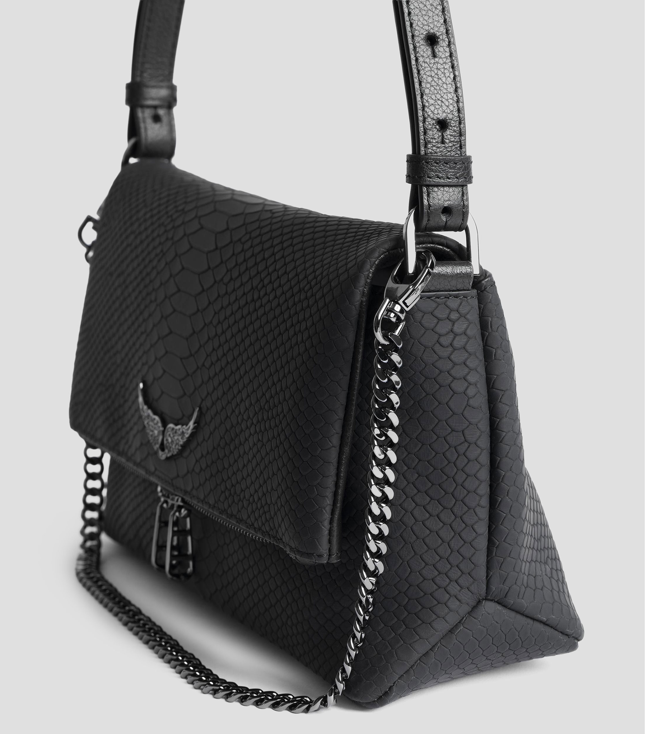 Bolsa crossbody en piel Rock II animalskin Mujer