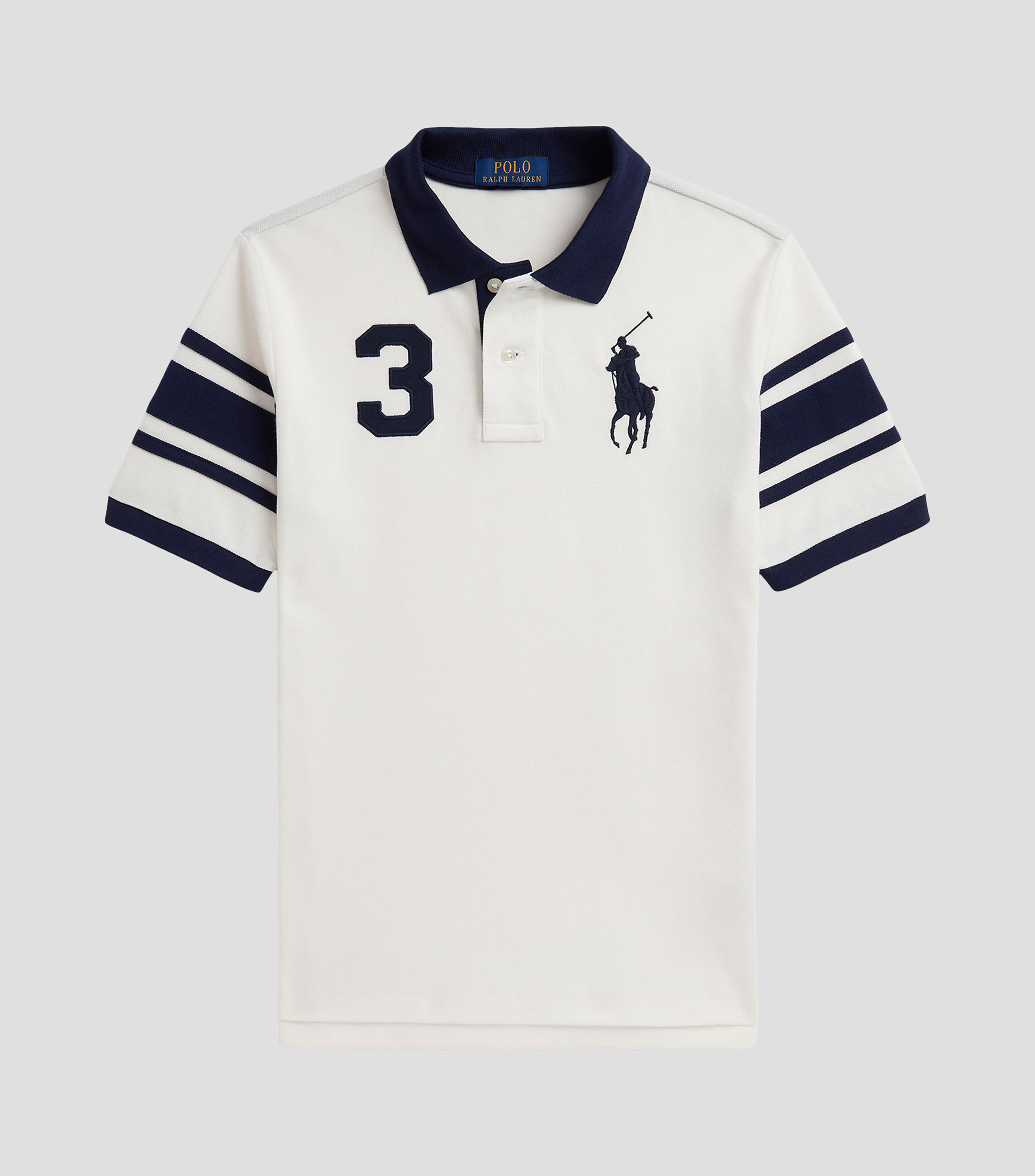 Playera tipo polo manga corta sólida Niño