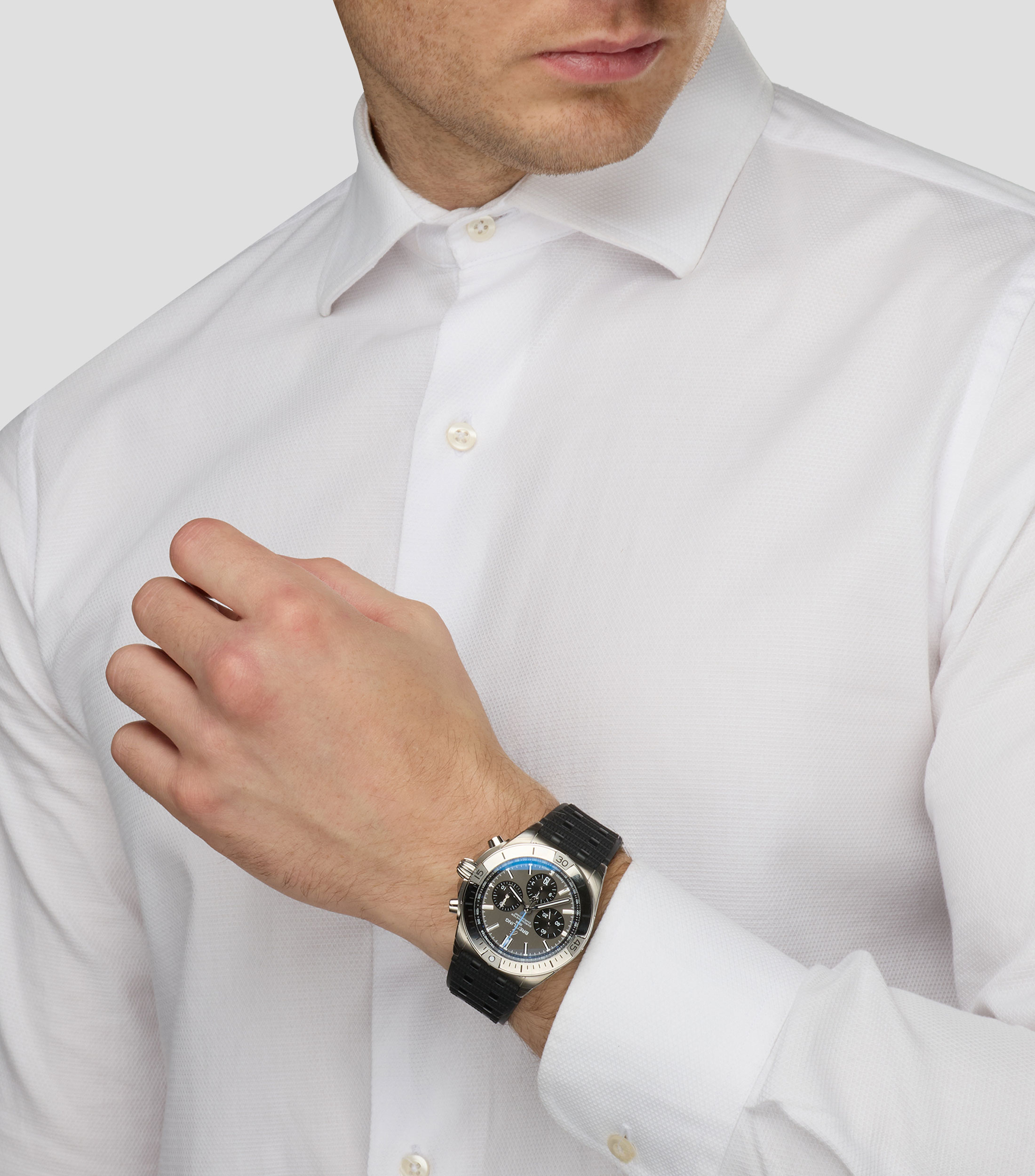 Reloj para Hombre Chronomat B01 casual, plateado