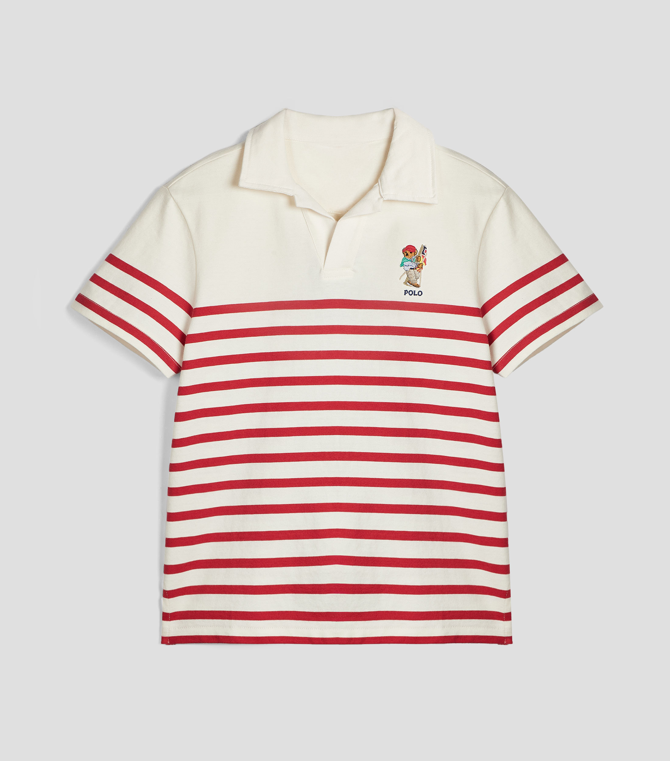 Playera polo manga corta rayas Niño