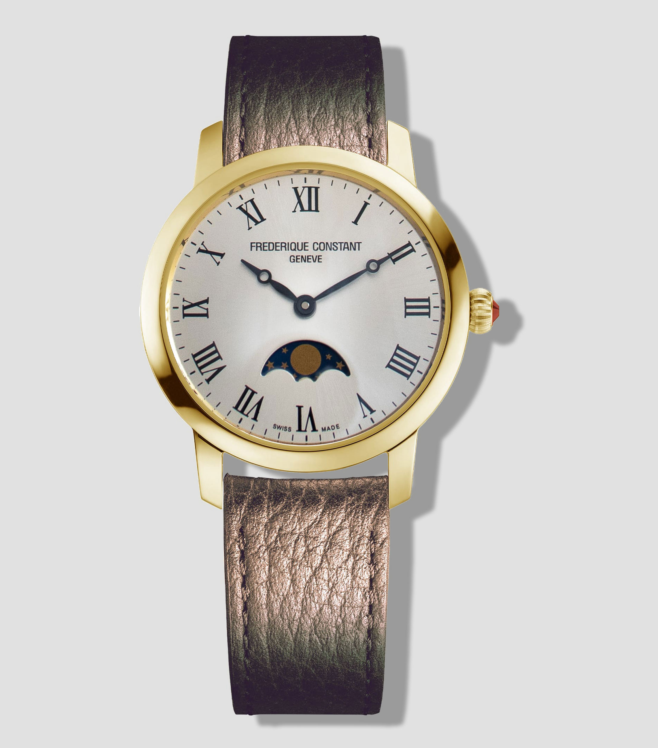 Reloj para Mujer Slimline Moonphase Lady casual dorado