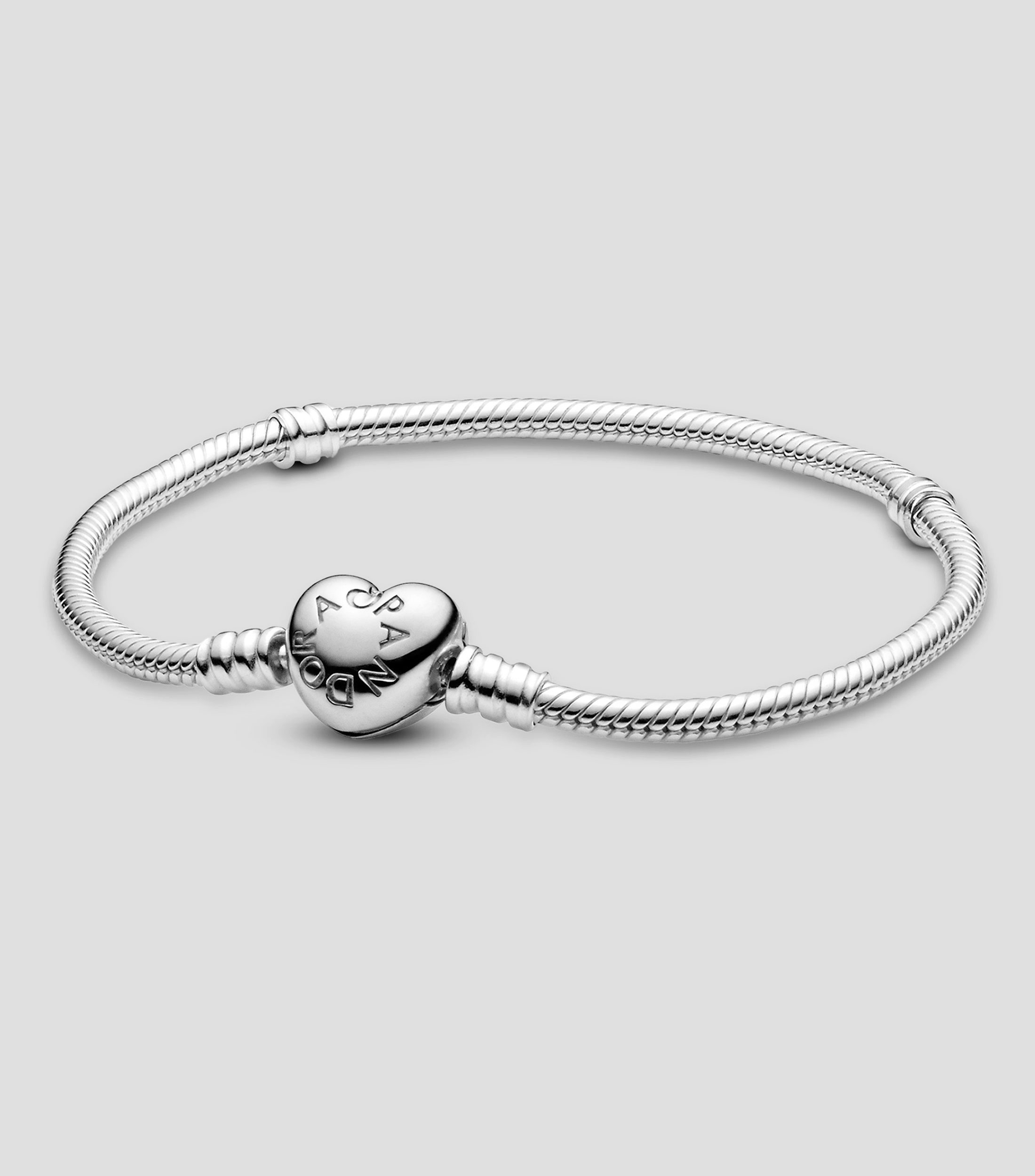 Brazalete en Plata .925 Corazon Mujer Talla 21 cm