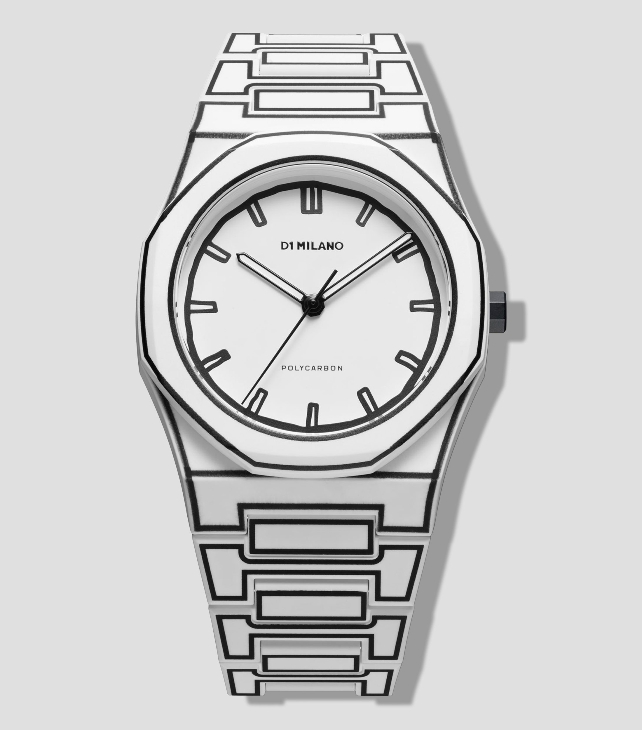 Reloj para hombre White Sketch Polycarbon Edición Especial Blanco