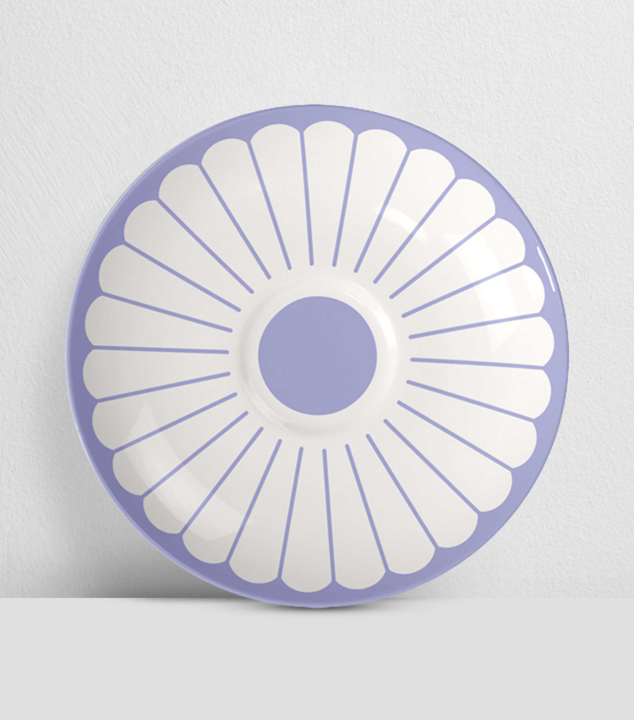 Plato para Taza Fleur Bleu Estampado