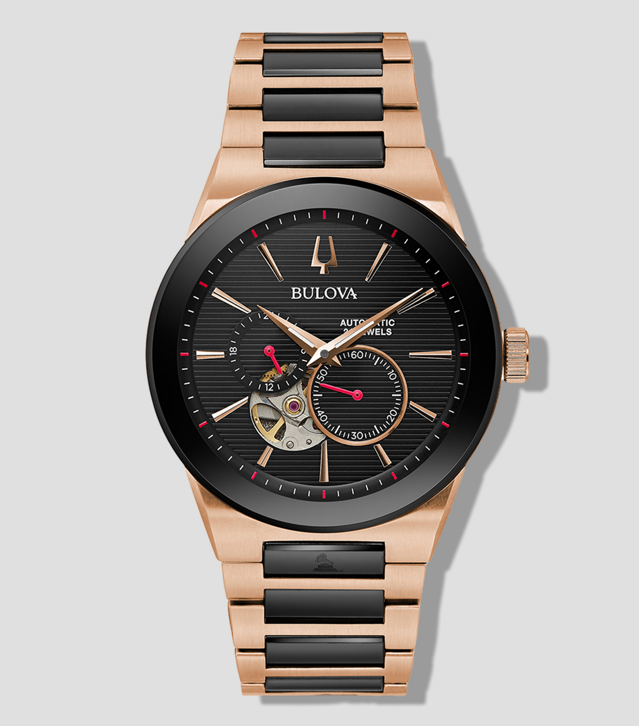 Reloj para Hombre Latín Grammy de Vestir Oro rosa, Negro
