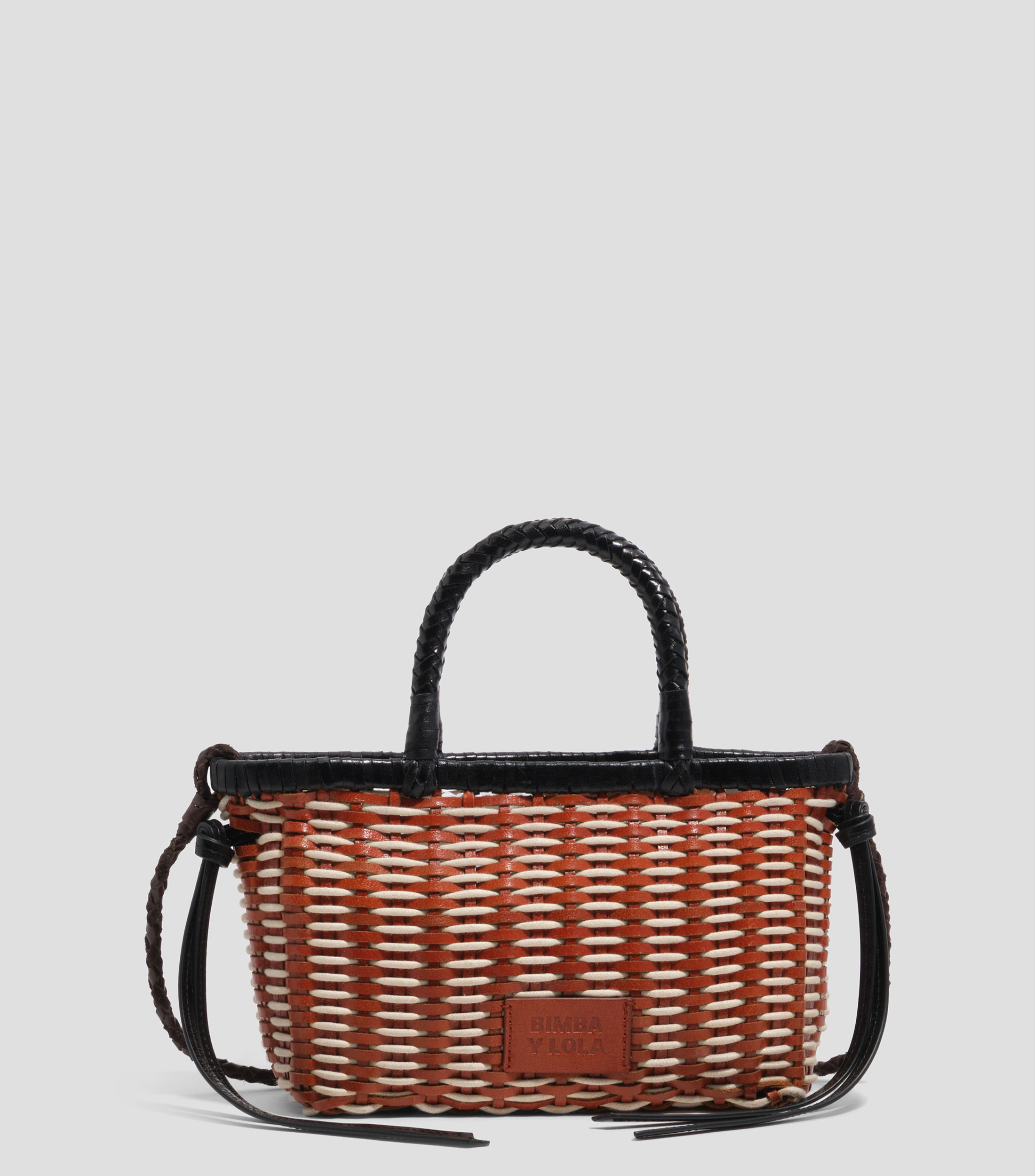 Bolsa mini crossbody a rayas Mujer