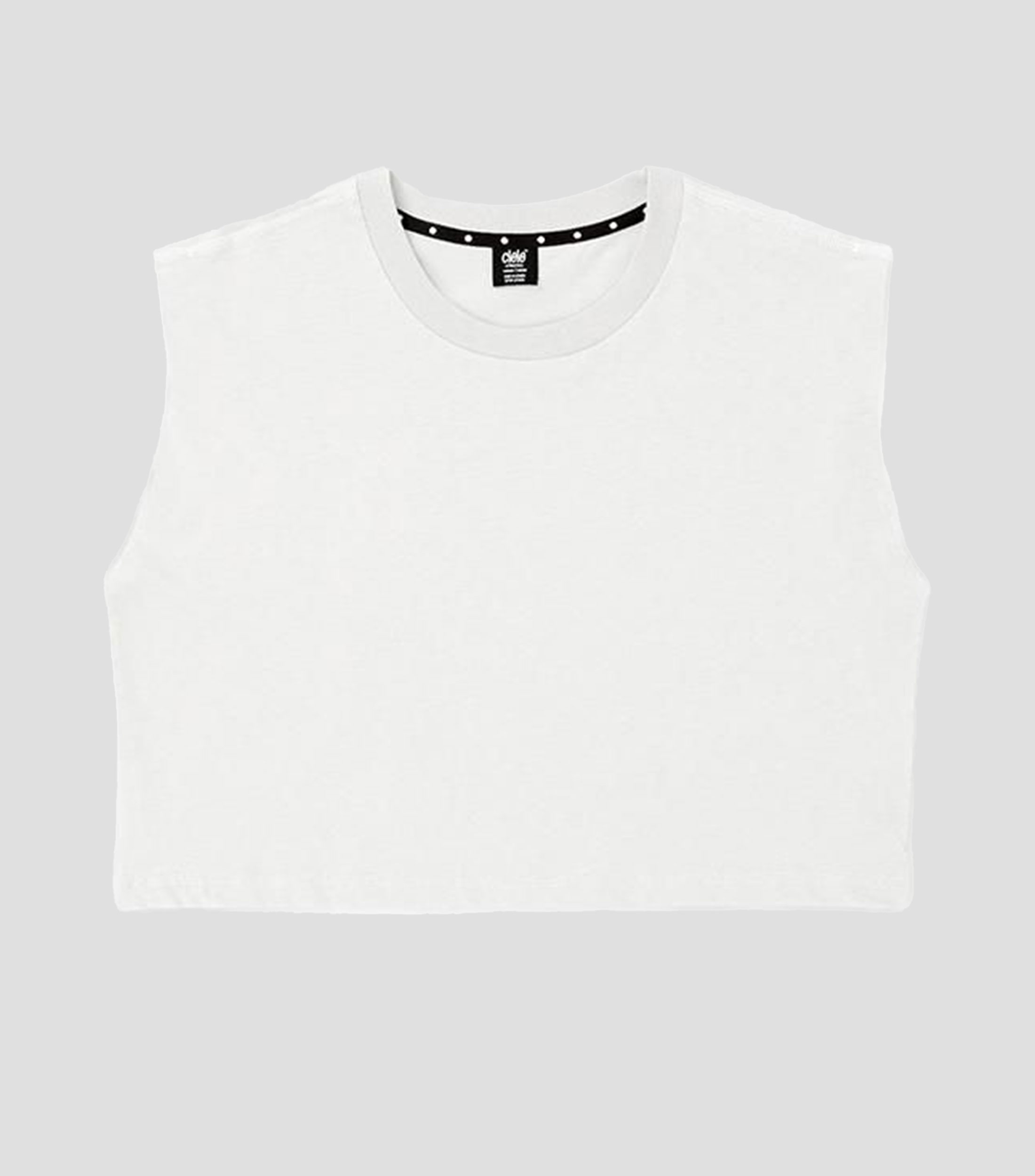 Top para correr cuello redondo sin mangas estampado Mujer