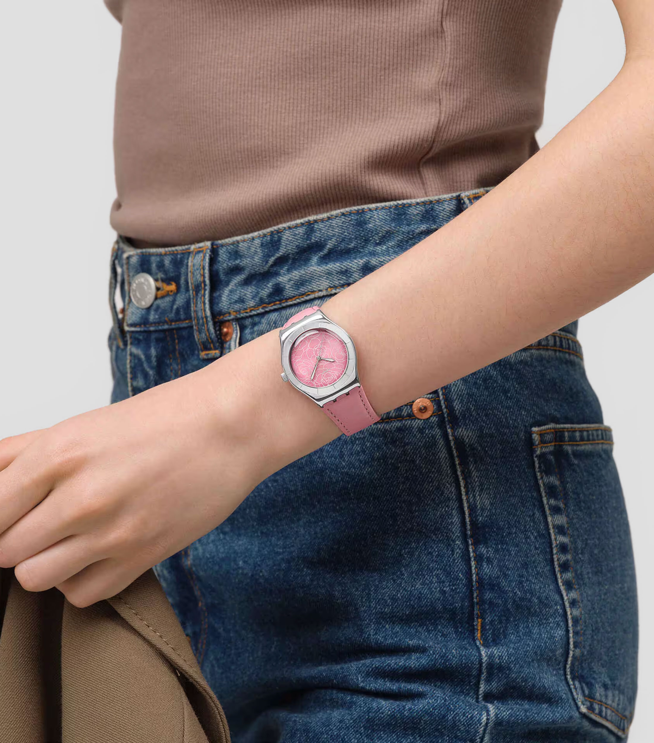 Reloj Unisex Petal Promise Casual, Plateado