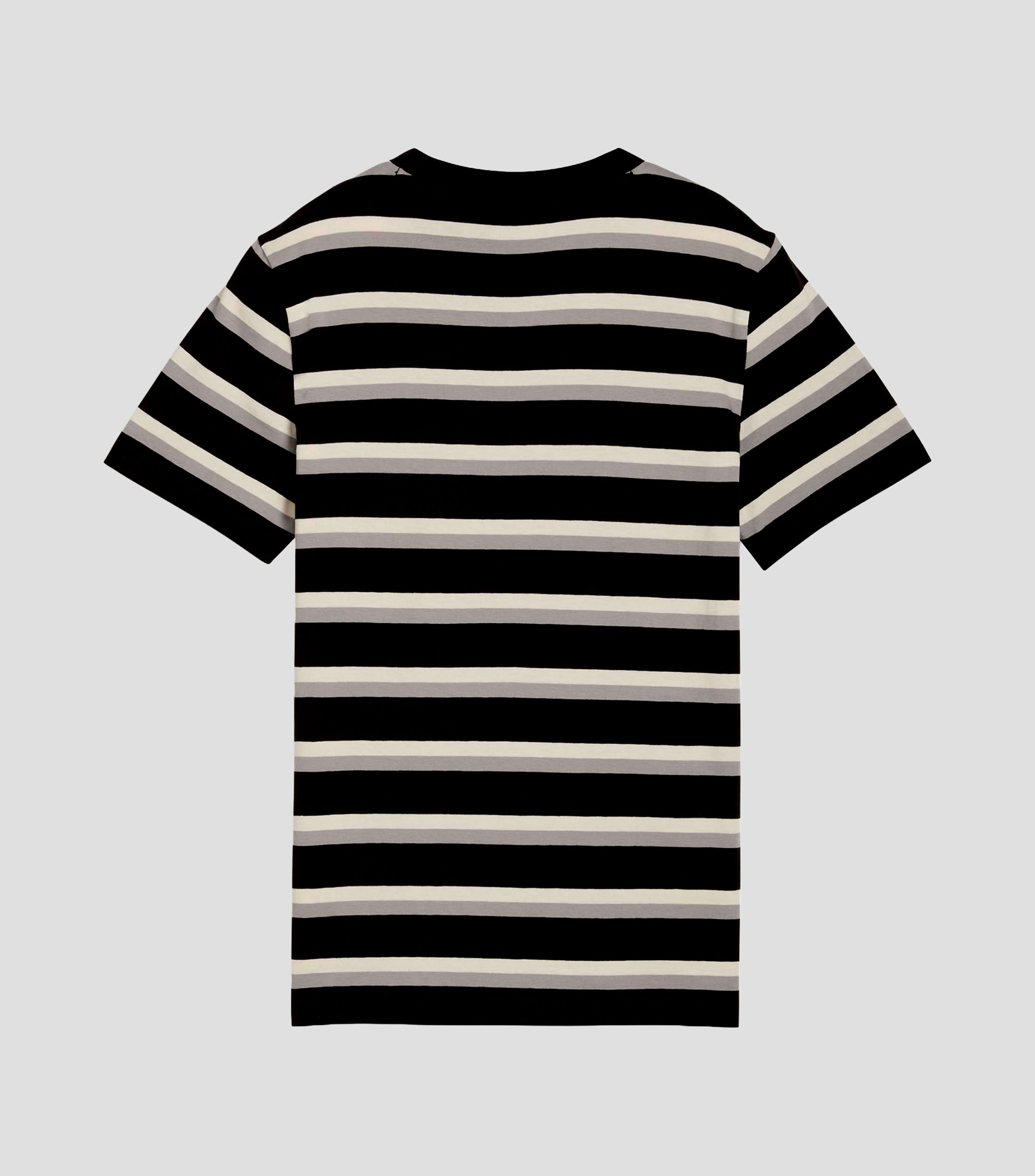 Playera cuello redondo manga corta rayas Niño